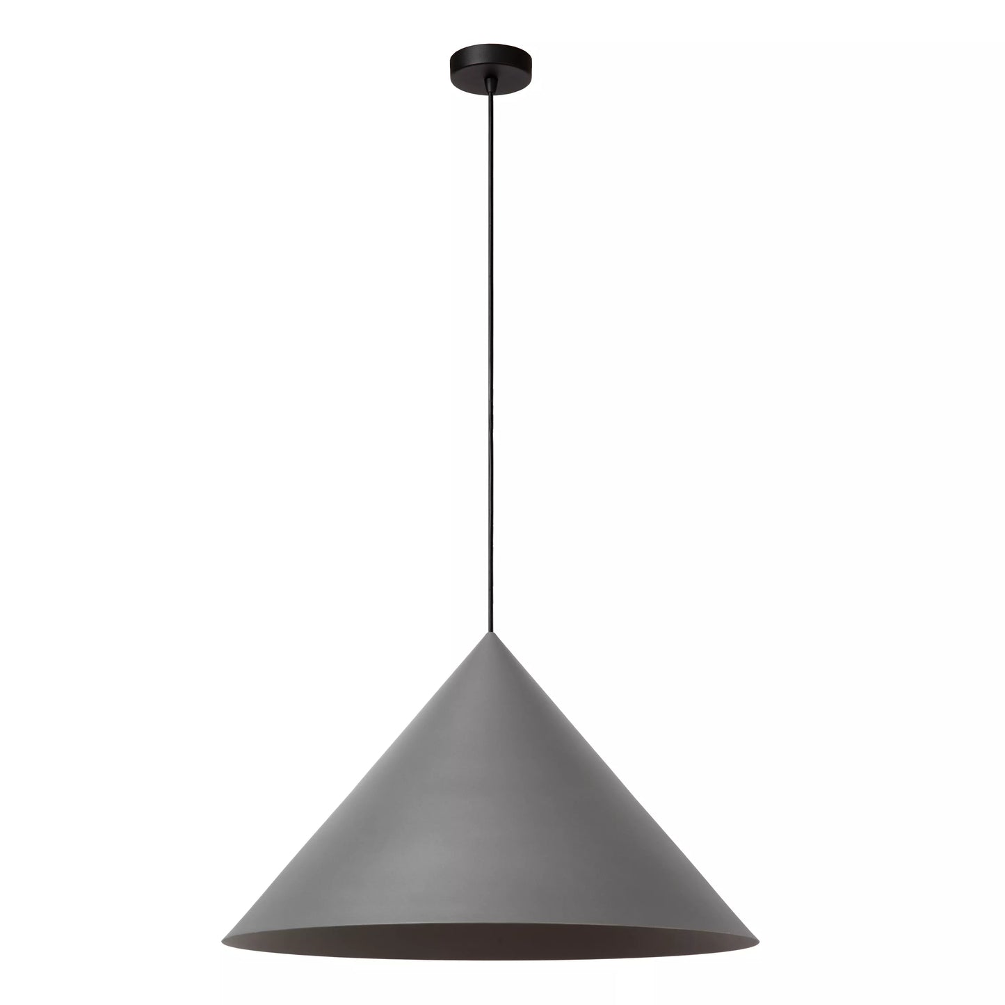 Lucide SPITZE - Pendant light - Ø 60 cm - 1xE27 - Grey | Vibes