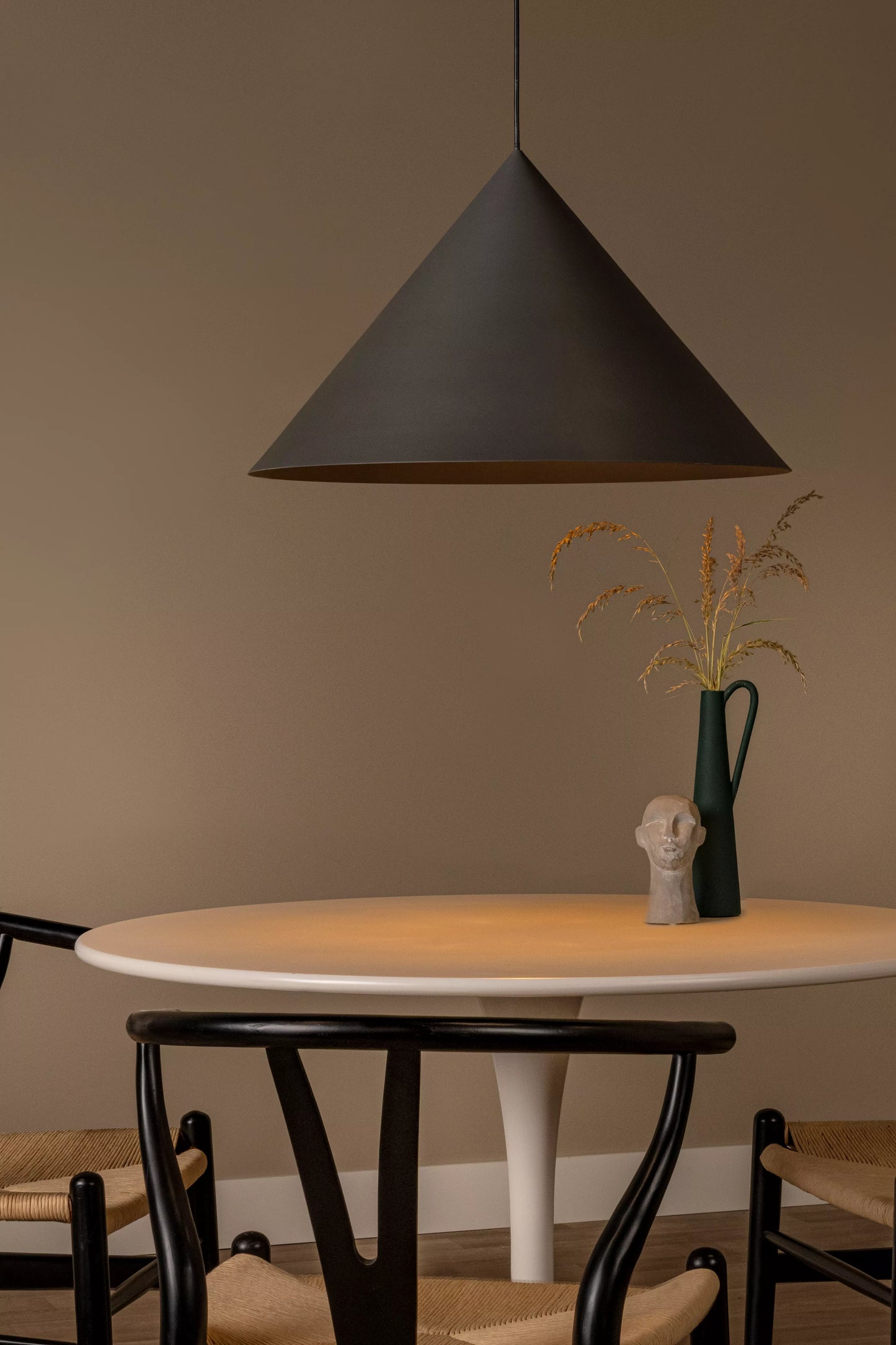 Lucide SPITZE - Pendant light - Ø 60 cm - 1xE27 - Grey | Vibes