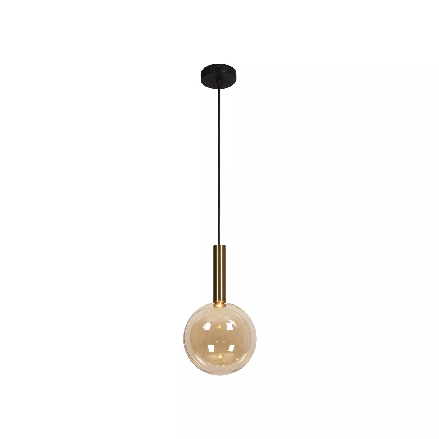 Lucide JOSIANE - Pendant light - Ø 18 cm - 1xG9 - Amber | Vibes