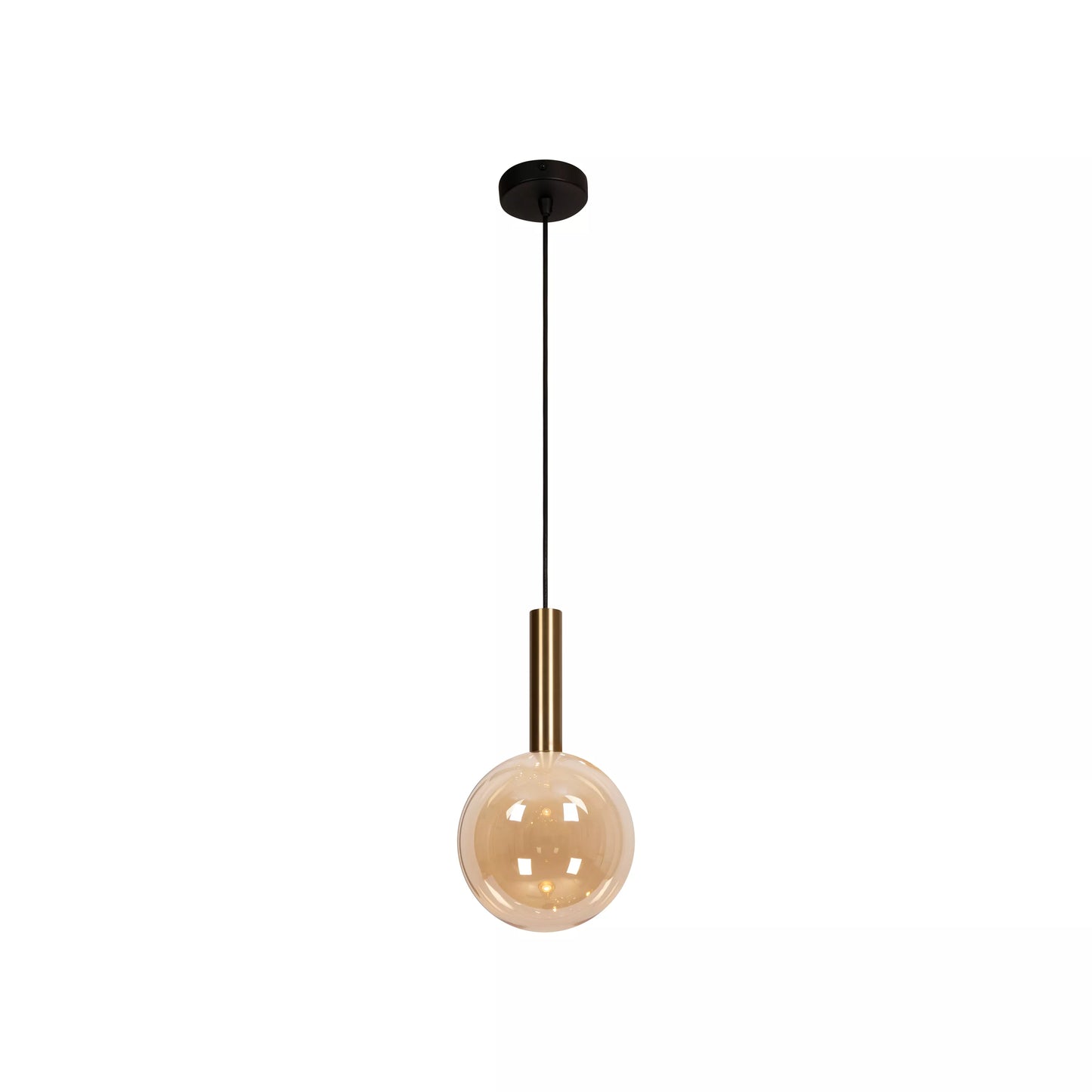 Lucide JOSIANE - Pendant light - Ø 18 cm - 1xG9 - Amber | Vibes