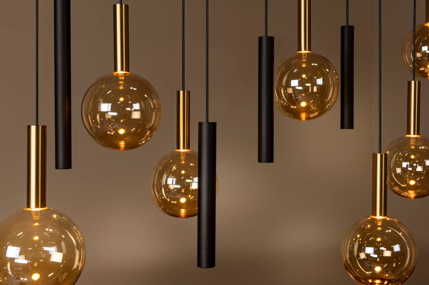 Lucide JOSIANE - Pendant light - 7xG9 - Black | Vibes