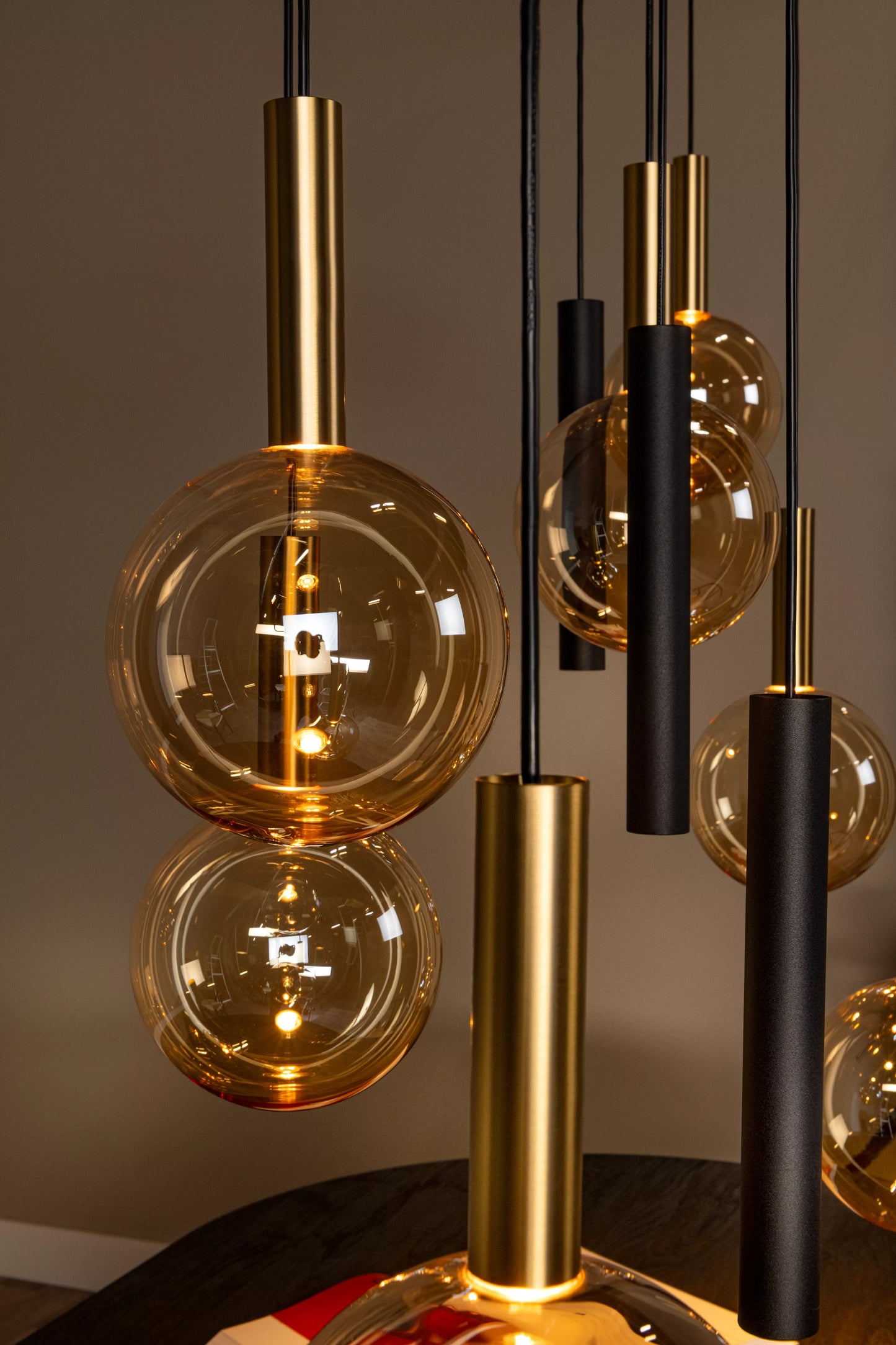 Lucide JOSIANE - Pendant light - 7xG9 - Black | Vibes