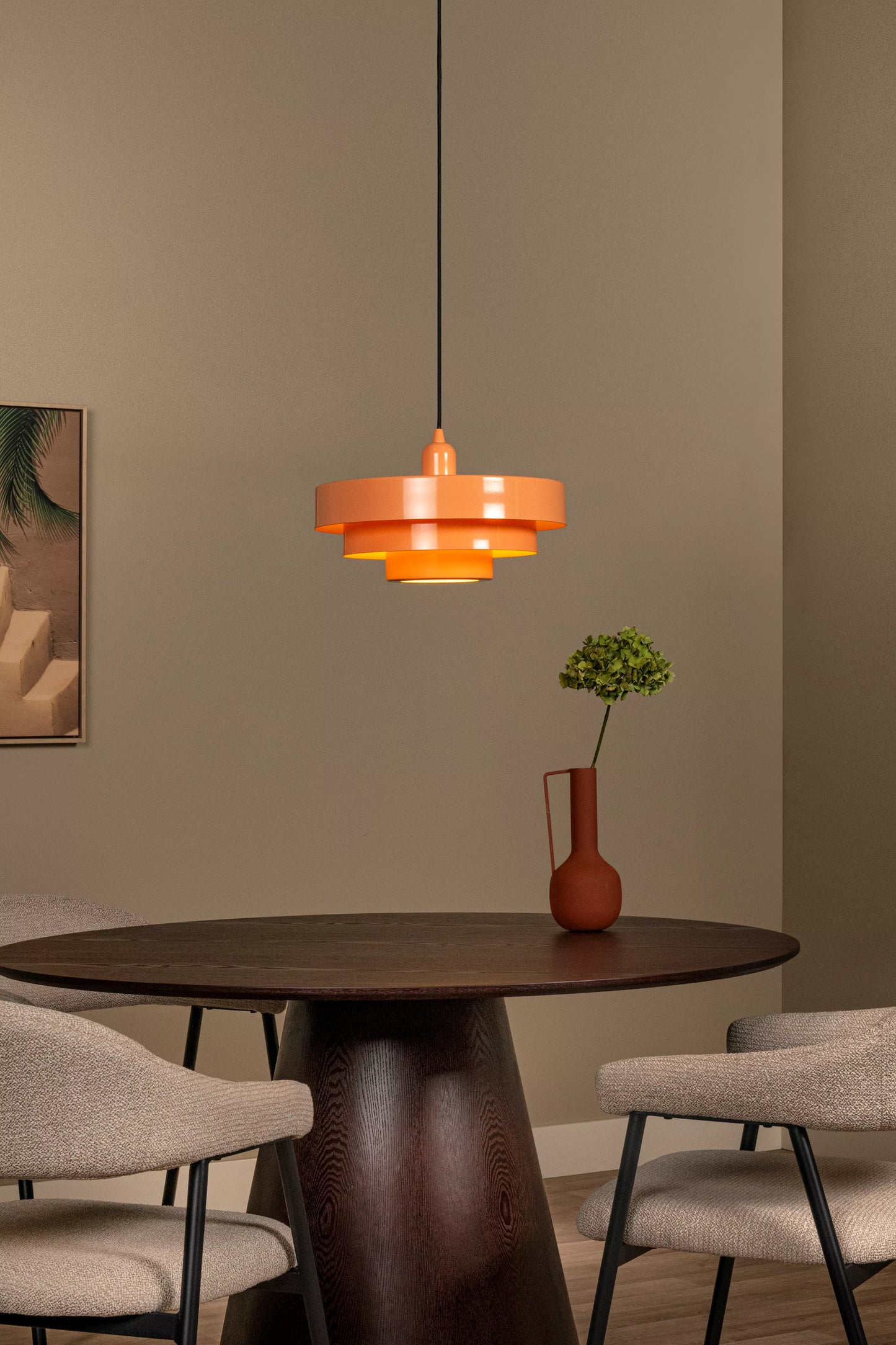 Lucide RUNA - Pendant light - Ø 35 cm - 1xE27 - Pink | Essential