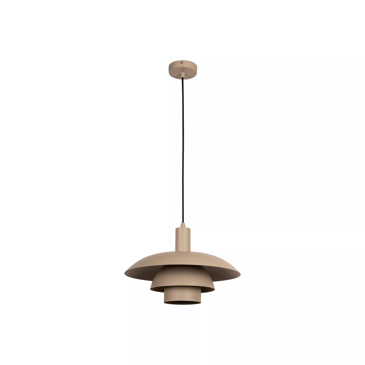 Lucide BRUNO - Pendant light - Ø 38 cm - 1xE27 - Taupe | Essential