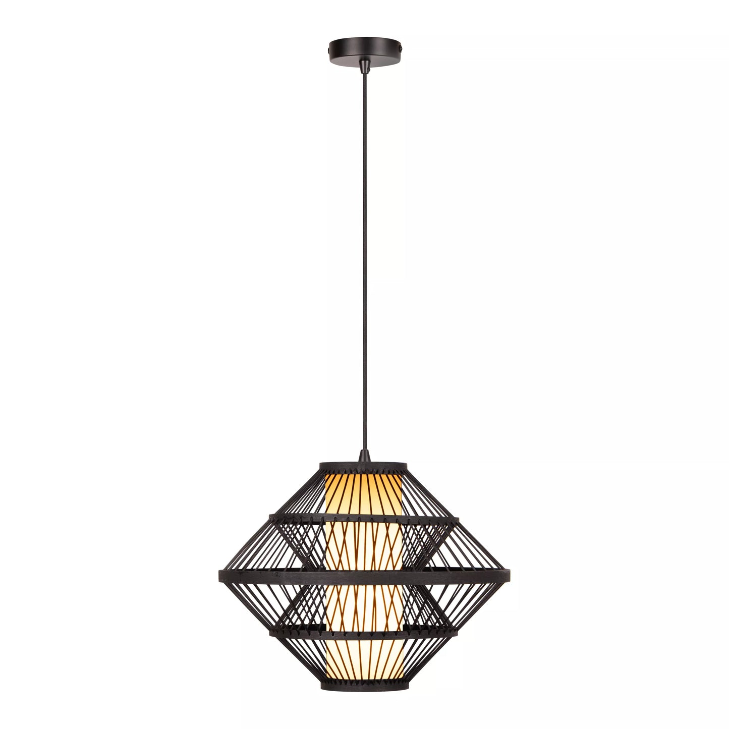 Lucide PASQUINO - Pendant light - Ø 40 cm - 1xE27 - Black | Essential
