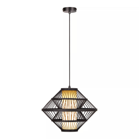 Lucide PASQUINO - Pendant light - Ø 40 cm - 1xE27 - Black | Essential