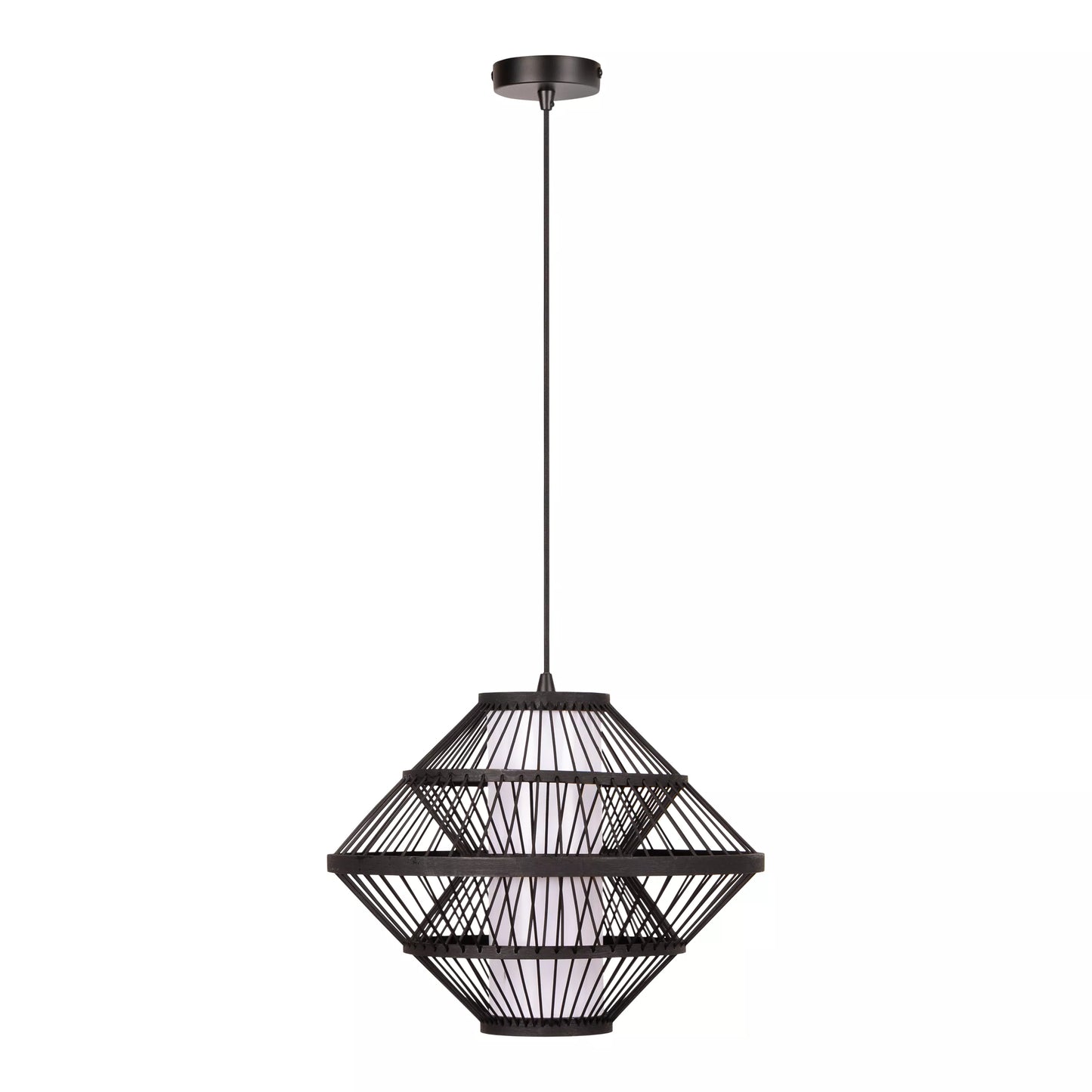Lucide PASQUINO - Pendant light - Ø 40 cm - 1xE27 - Black | Essential