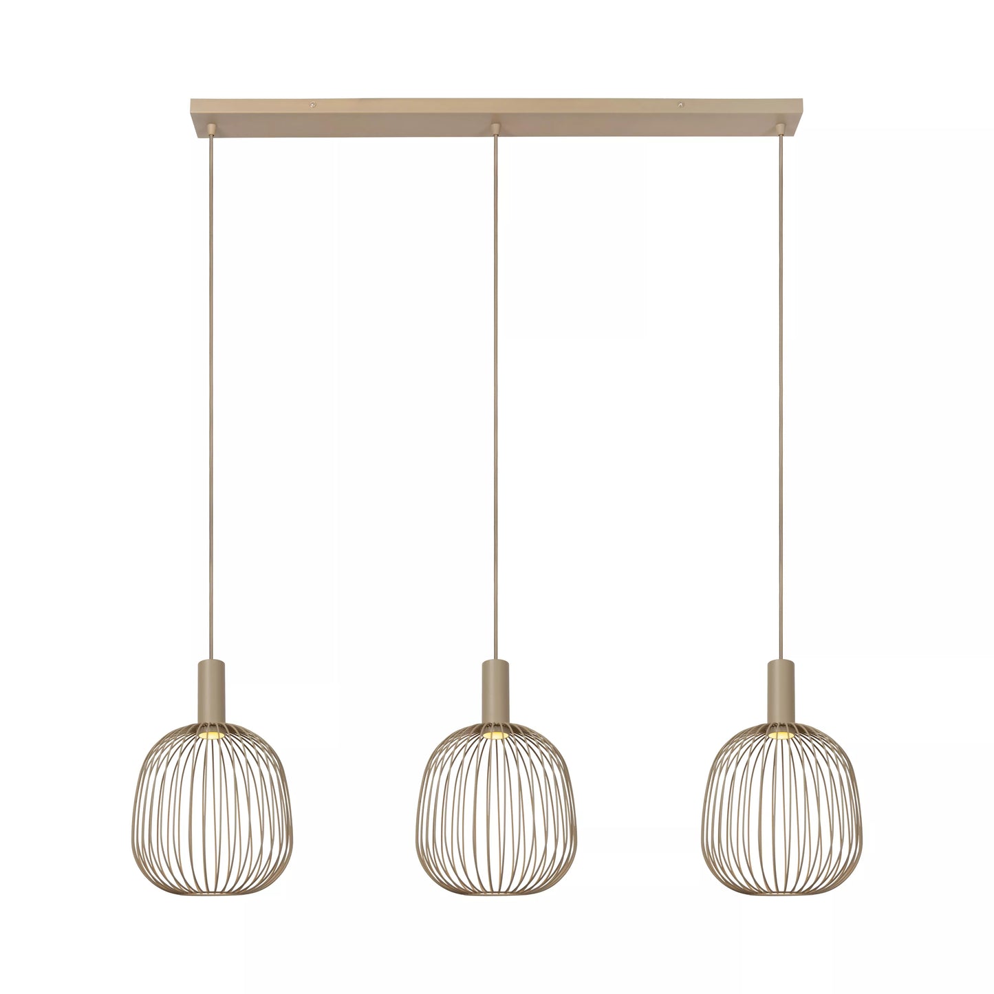 Lucide ESTEREL - Pendant light - 3xGU10 (MR11) - Taupe | Essential