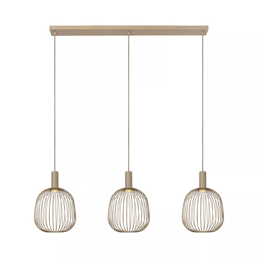Lucide ESTEREL - Pendant light - 3xGU10 (MR11) - Taupe | Essential