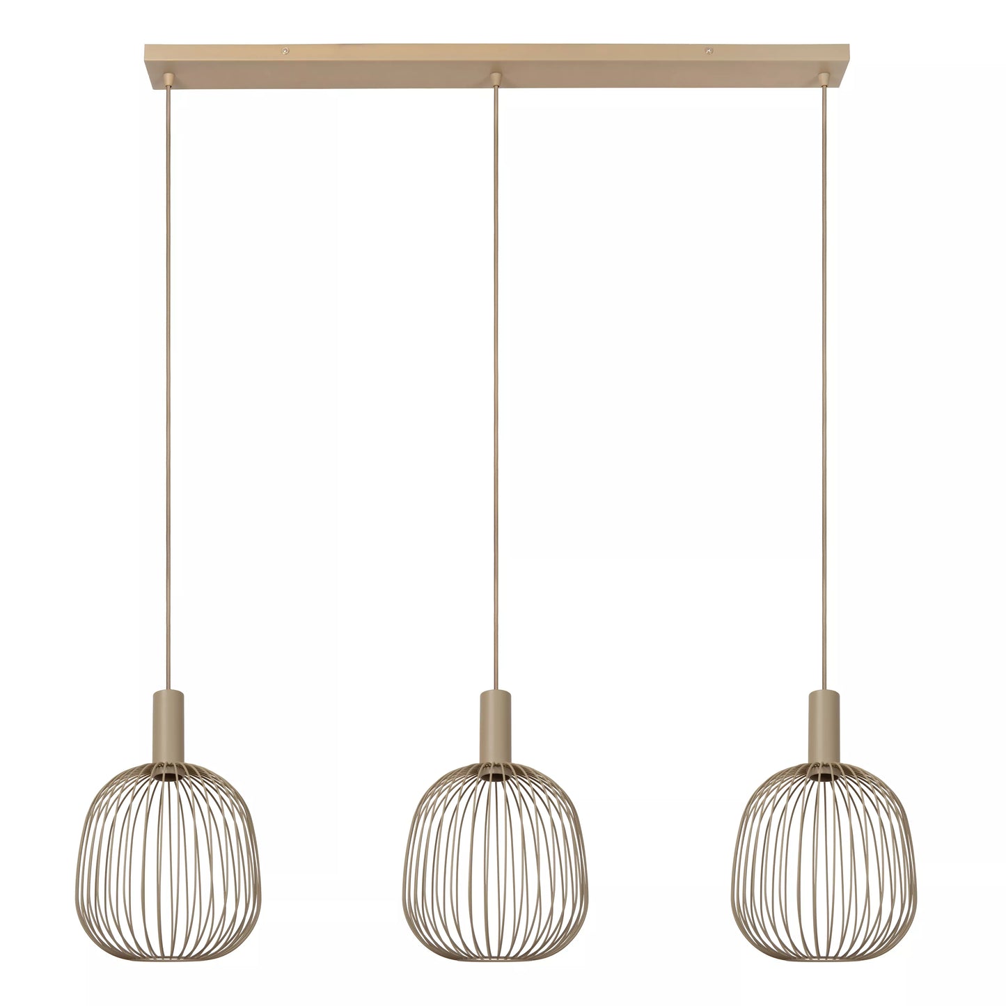 Lucide ESTEREL - Pendant light - 3xGU10 (MR11) - Taupe | Essential