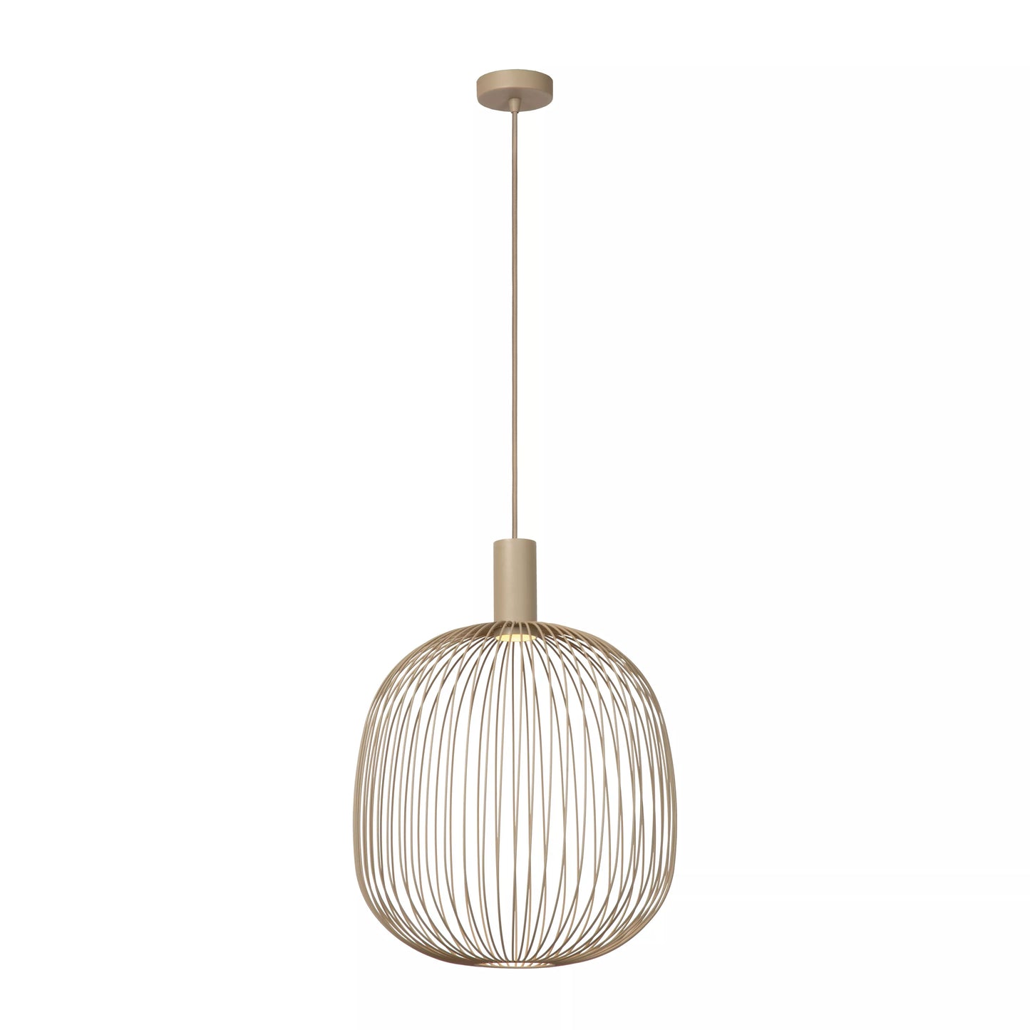 Lucide ESTEREL - Pendant light - Ø 40 cm - 1xGU10 - Taupe | Essential