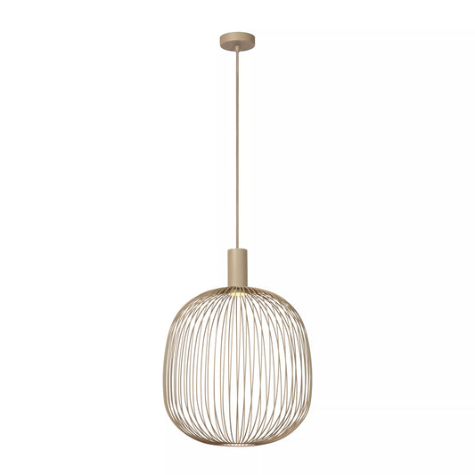 Lucide ESTEREL - Pendant light - Ø 40 cm - 1xGU10 - Taupe | Essential
