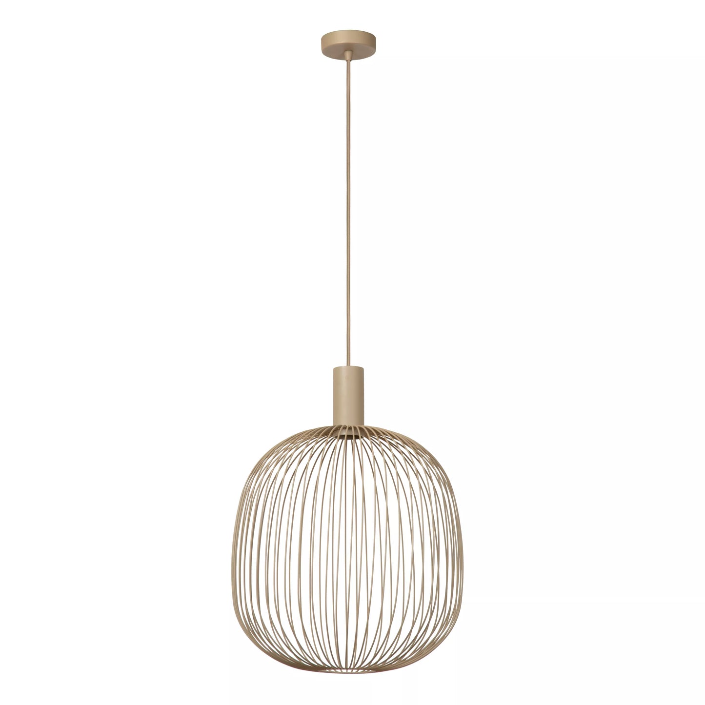 Lucide ESTEREL - Pendant light - Ø 40 cm - 1xGU10 - Taupe | Essential