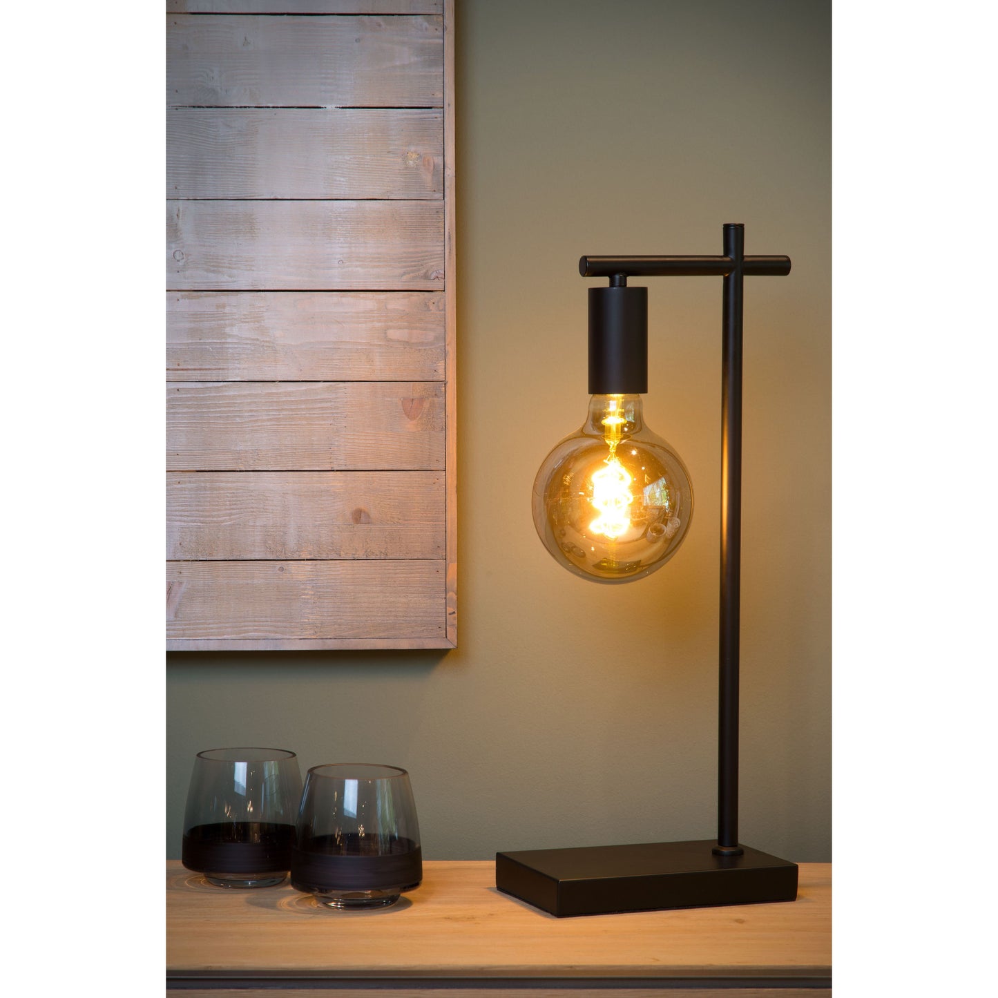 Lucide LEANNE - Table lamp - 1xE27 - Black