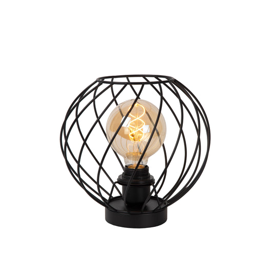 Lucide DANZA - Table lamp - Ø 25 cm - 1xE27 - Black
