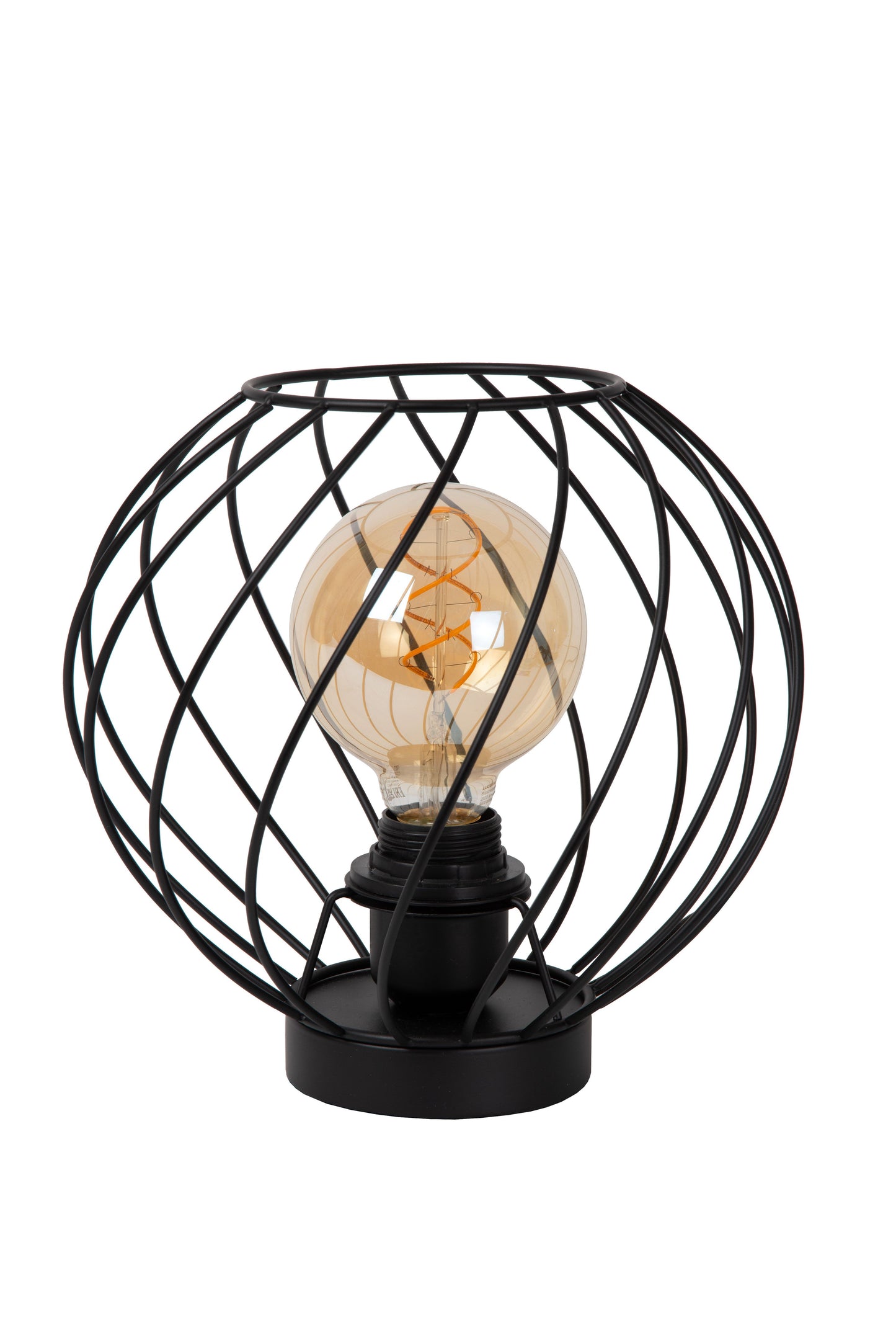 Lucide DANZA - Table lamp - Ø 25 cm - 1xE27 - Black