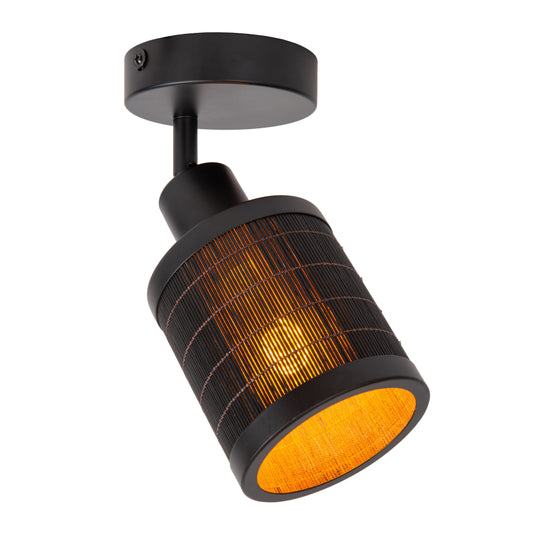 Lucide TAGALOG - Ceiling spotlight - Ø 10 cm - 1xE27 - Black