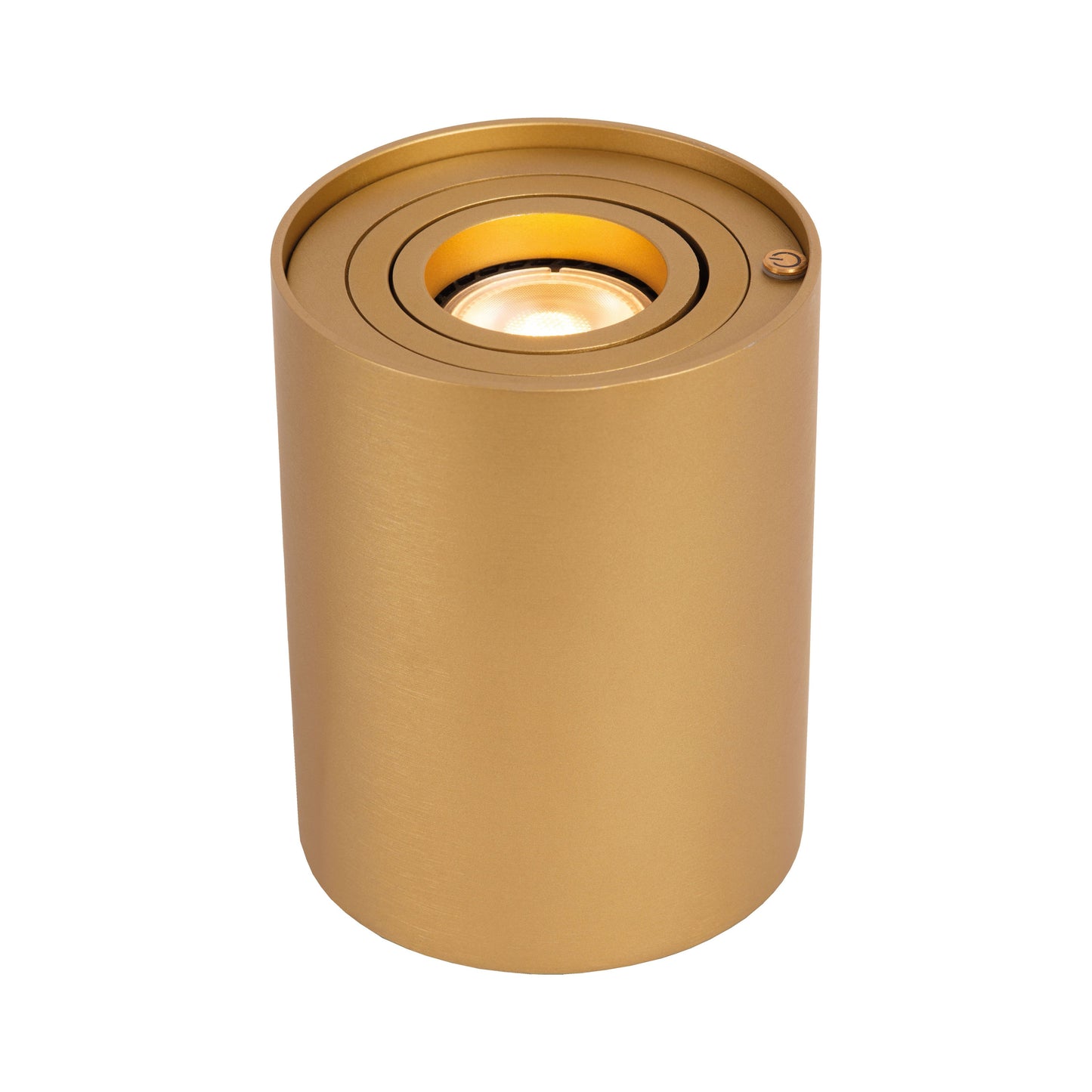 Lucide TUBE - Table lamp - Ø 9,6 cm - LED Dim. - GU10 - 1x5W 2600K/2800K - 3 StepDim - Matt Gold / Brass