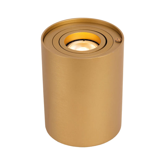 Lucide TUBE - Table lamp - Ø 9,6 cm - LED Dim. - GU10 - 1x5W 2600K/2800K - 3 StepDim - Matt Gold / Brass