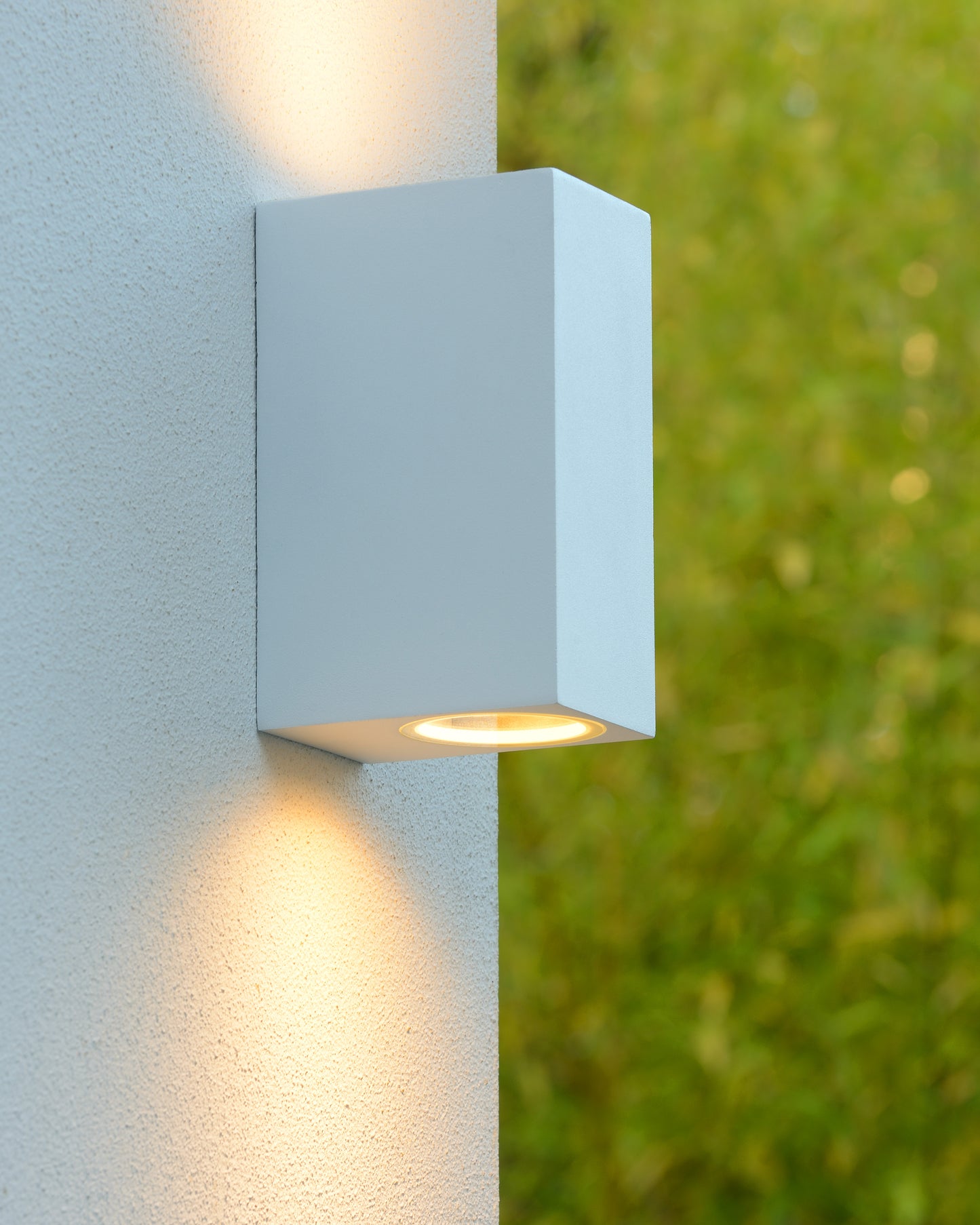 Lucide ZORA-LED - Wall spotlight / Wall light Indoor/Outdoor - LED Dim. - GU10 - 2x5W 3000K - IP44 - White