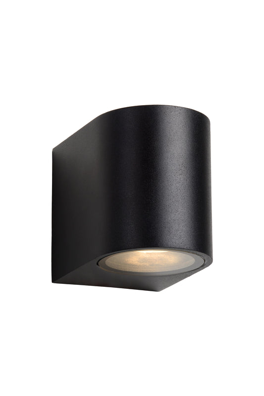 Lucide ZORA-LED - Wall spotlight / Wall light Indoor/Outdoor - LED Dim. - GU10 - 1x5W 3000K - IP44 Black