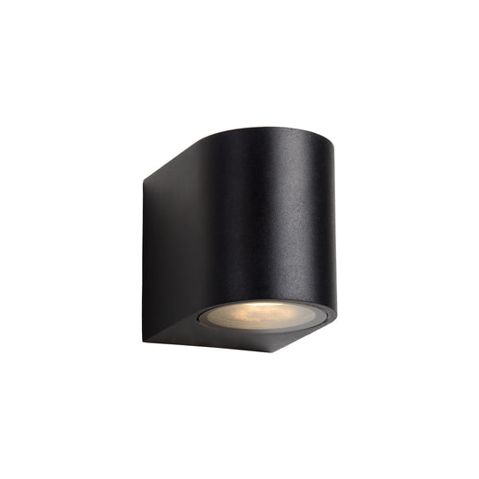 Lucide ZORA-LED - Wall spotlight / Wall light Indoor/Outdoor - LED Dim. - GU10 - 1x5W 3000K - IP44 Black