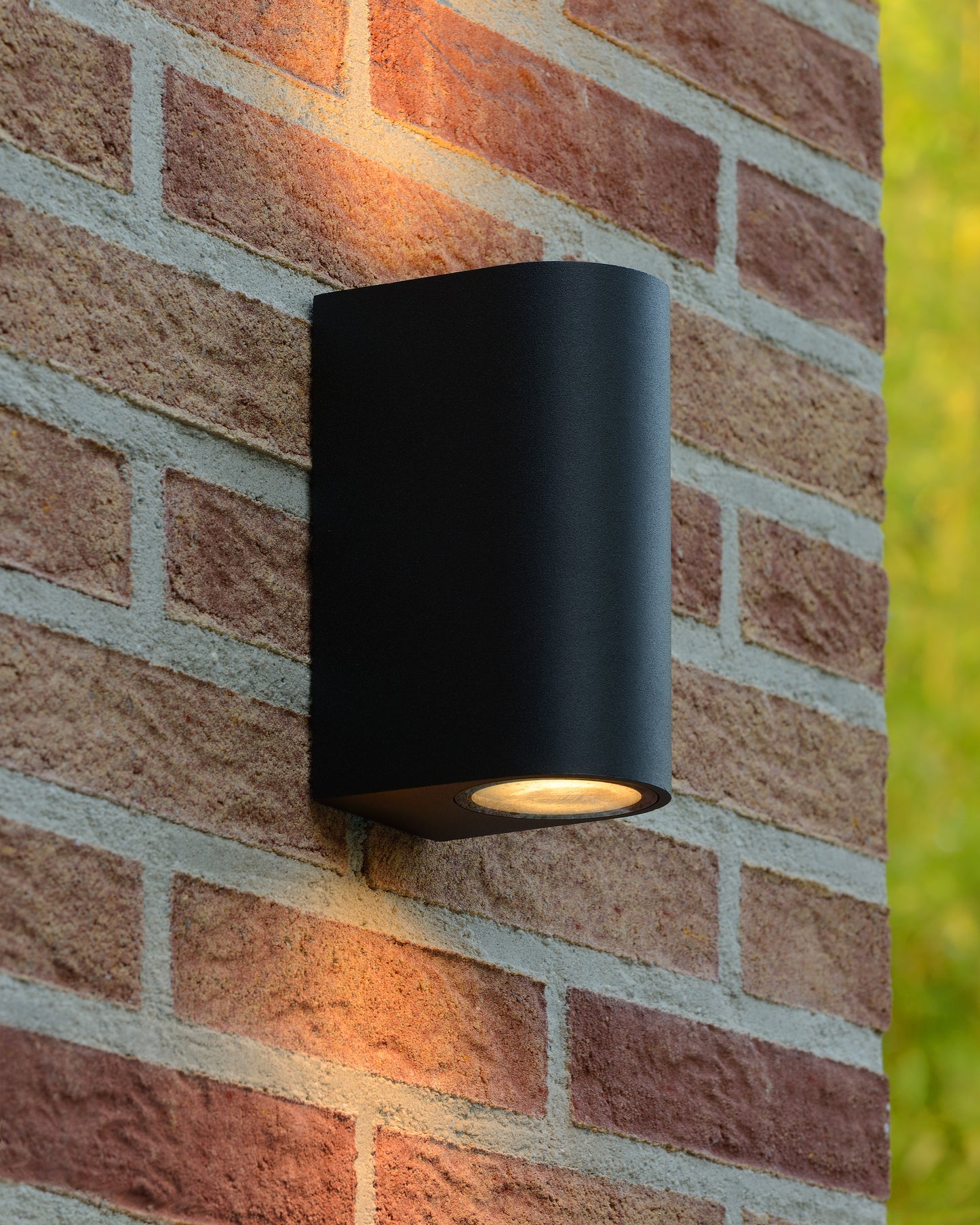 Lucide ZORA-LED - Wall spotlight / Wall light Indoor/Outdoor - LED Dim. - GU10 - 2x5W 3000K - IP44 Black