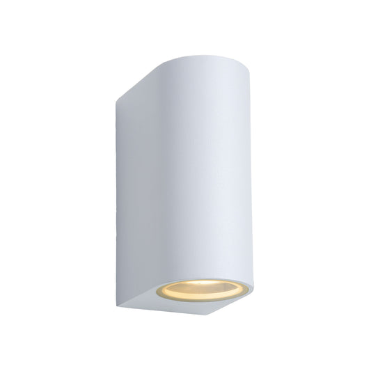 Lucide ZORA-LED - Wall spotlight / Wall light Indoor/Outdoor - LED Dim. - GU10 - 2x5W 3000K - IP44 White