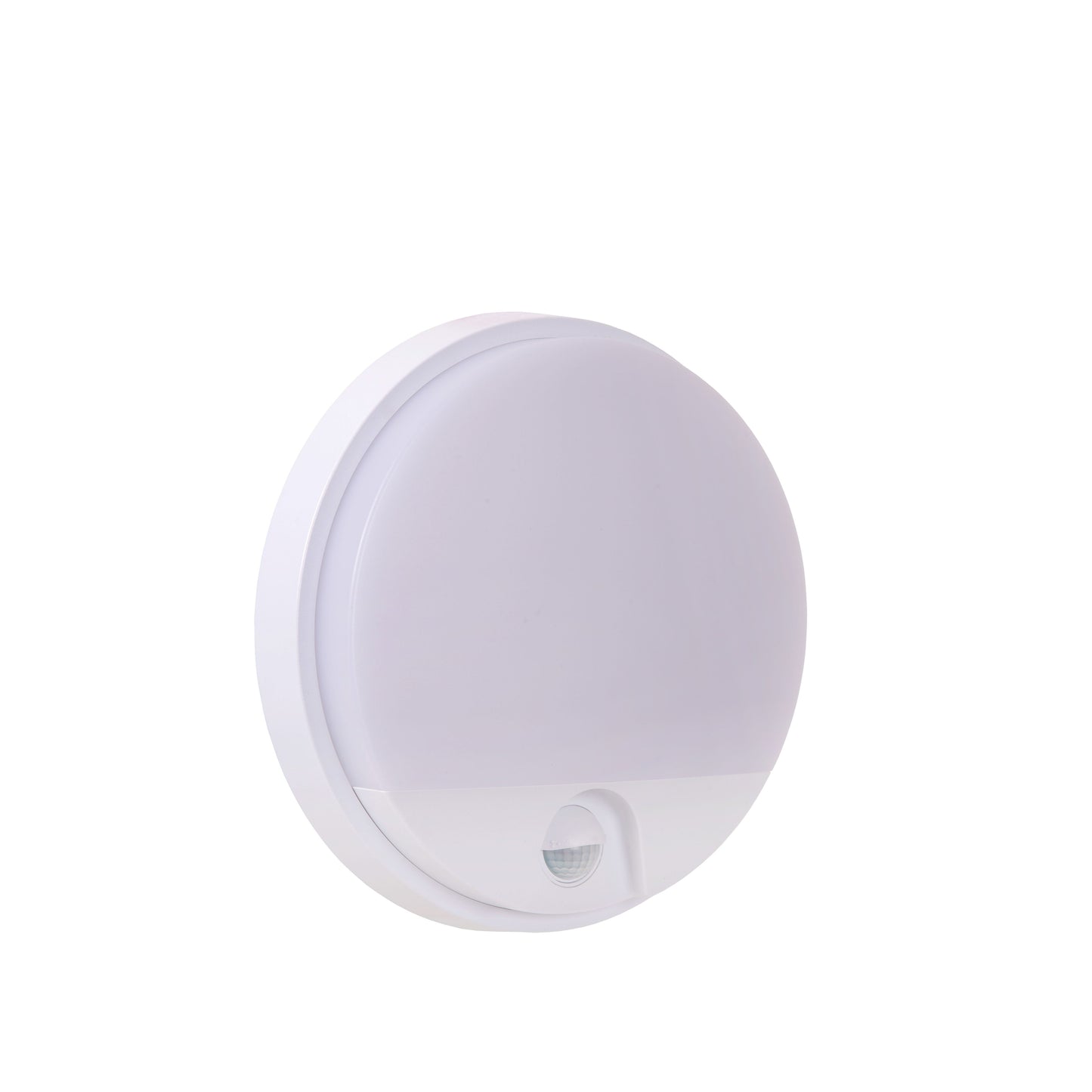 Lucide HUPS IR - Wall light Indoor/Outdoor - Ø 21 cm - LED - 1x10W 3000K - IP54 - Motion & Day/Night Sensor - White