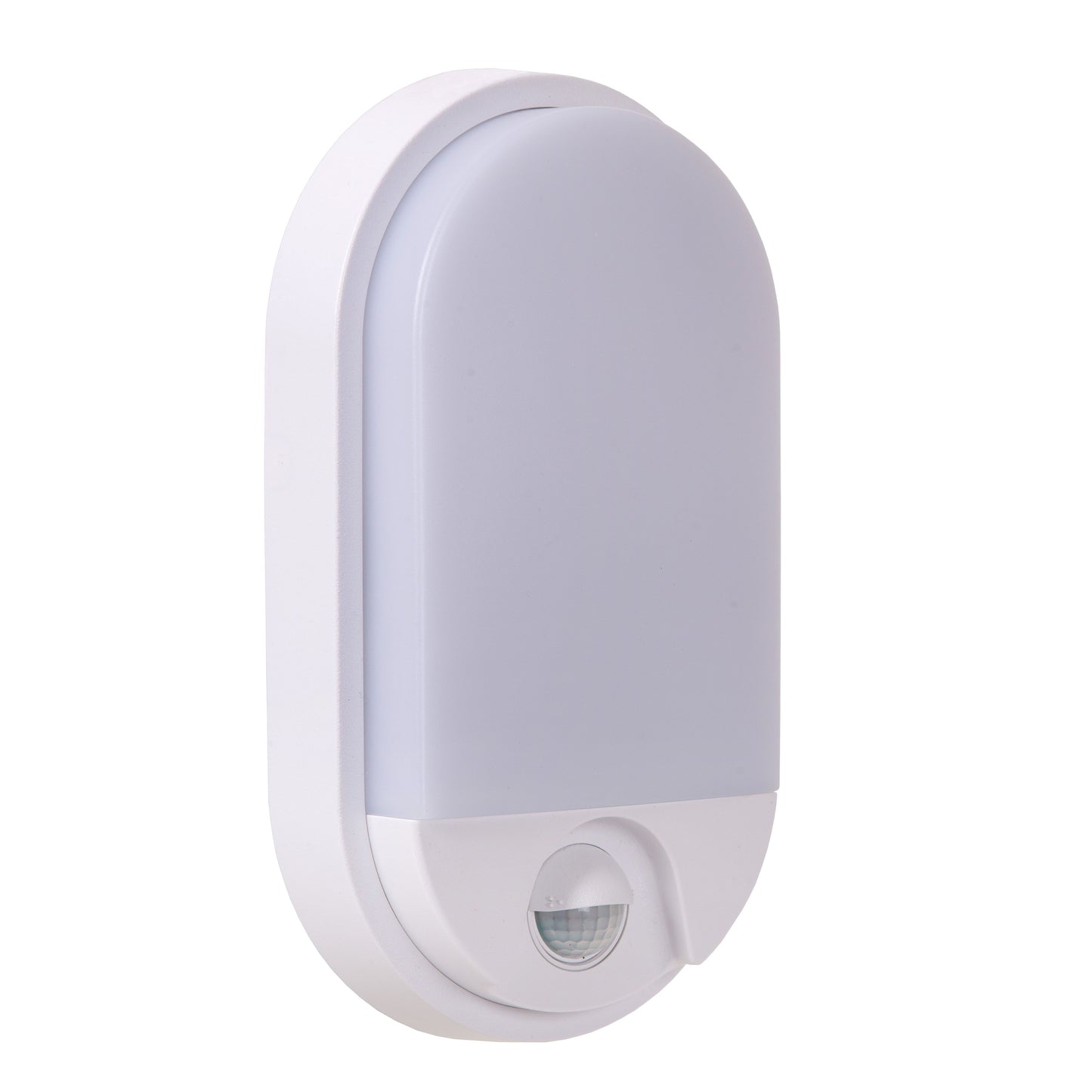 Lucide HUPS IR - Wall light Indoor/Outdoor - LED - 1x10W 3000K - IP54 - Motion & Day/Night Sensor - White