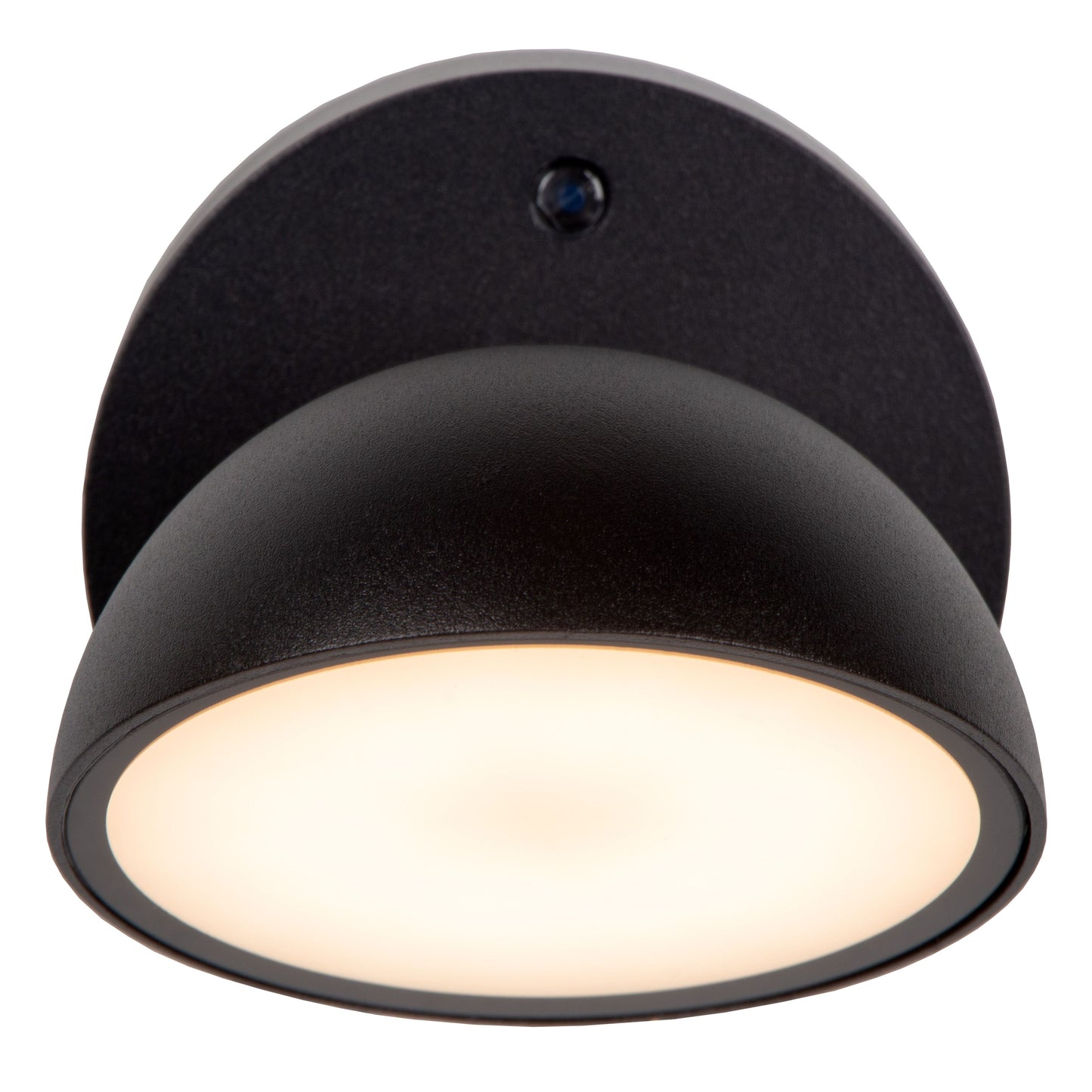 Lucide FINN - Wall light Indoor/Outdoor - LED - 1x12W 3000K - IP54 - Day/Night Sensor - Black