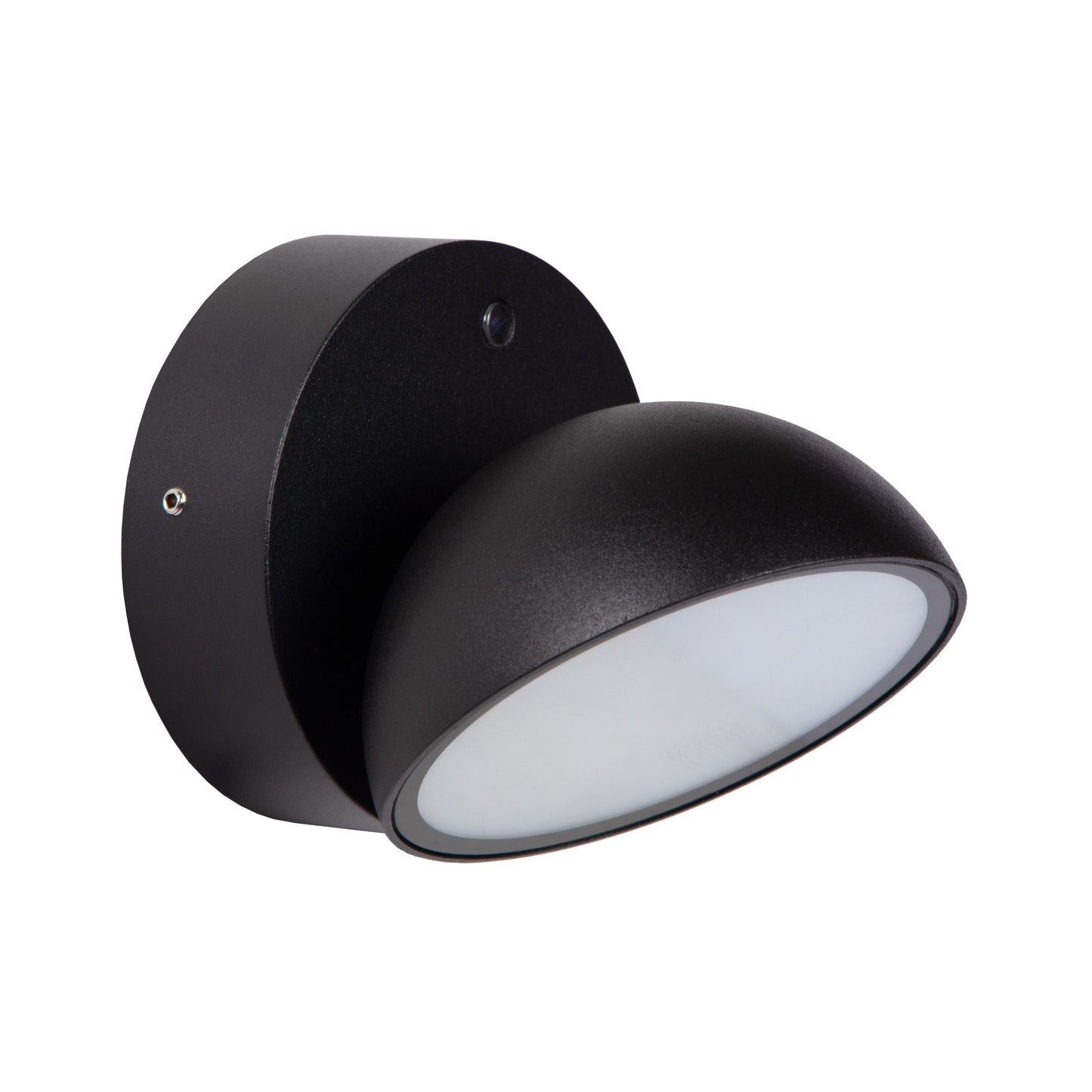 Lucide FINN - Wall light Indoor/Outdoor - LED - 1x12W 3000K - IP54 - Day/Night Sensor - Black