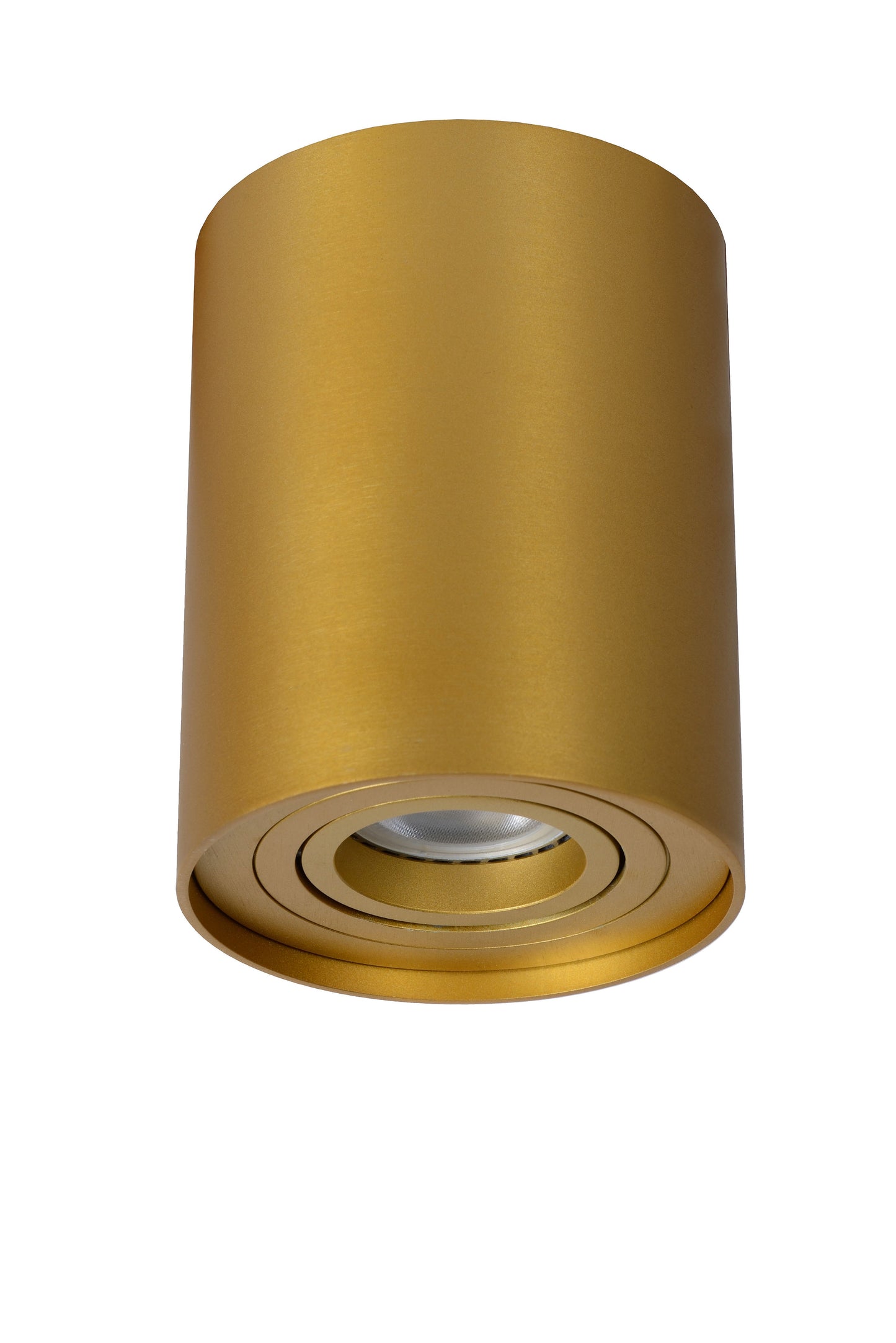 Lucide TUBE - Ceiling spotlight - Ø 9,6 cm - 1xGU10 - Matt Gold / Brass