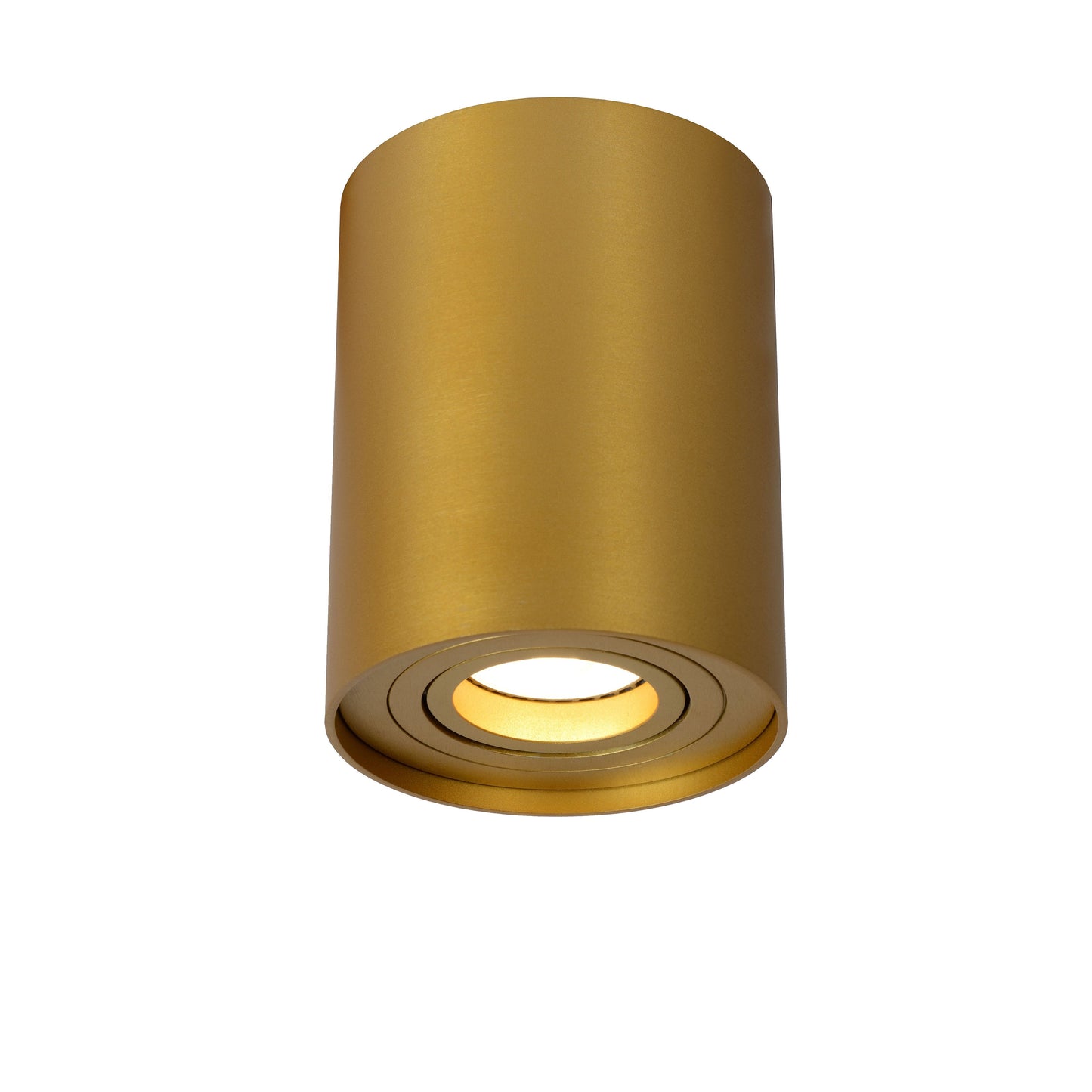 Lucide TUBE - Ceiling spotlight - Ø 9,6 cm - 1xGU10 - Matt Gold / Brass