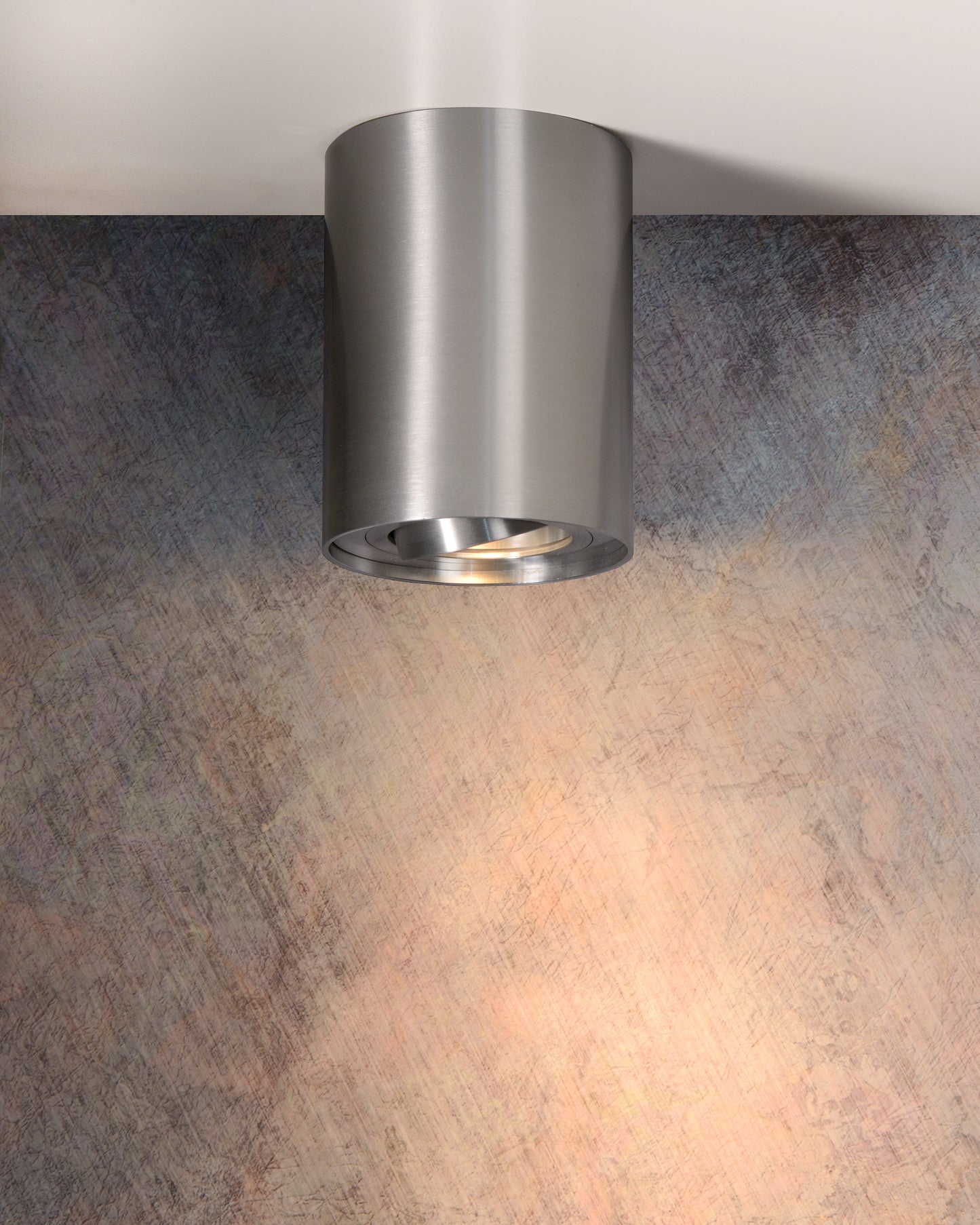 Lucide TUBE - Ceiling spotlight - Ø 9,6 cm - 1xGU10 - Satin Chrome