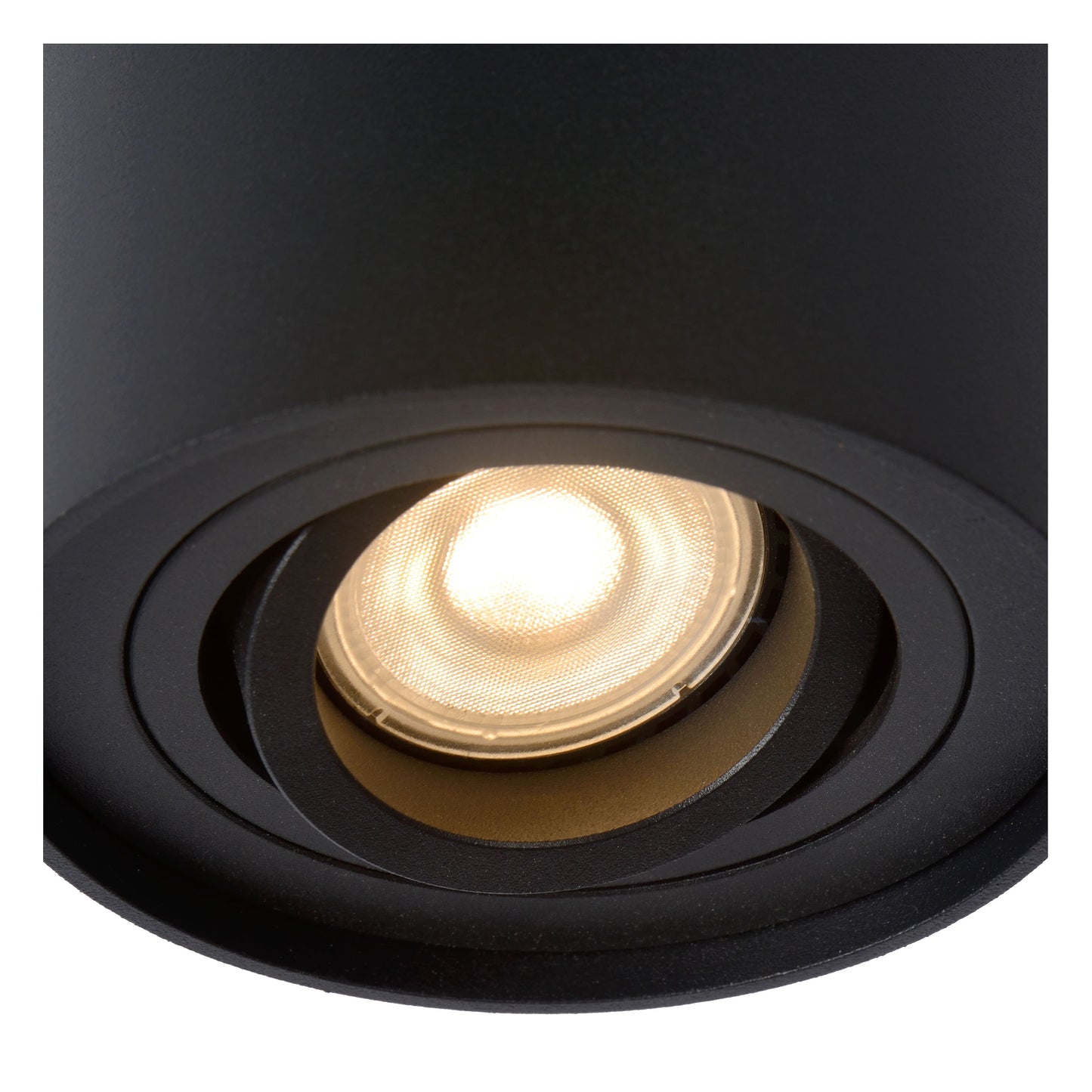 Lucide TUBE - Ceiling spotlight - Ø 9,6 cm - 1xGU10 - Black