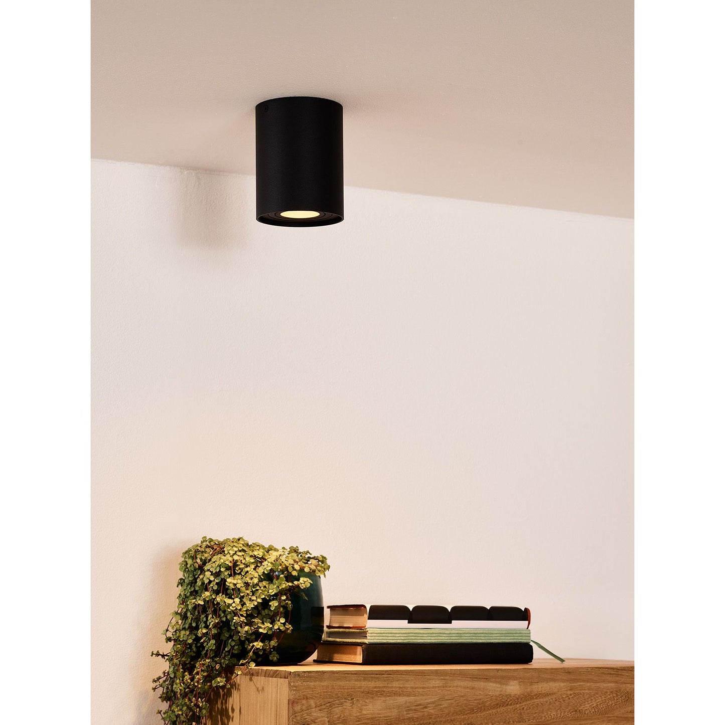 Lucide TUBE - Ceiling spotlight - Ø 9,6 cm - 1xGU10 - Black