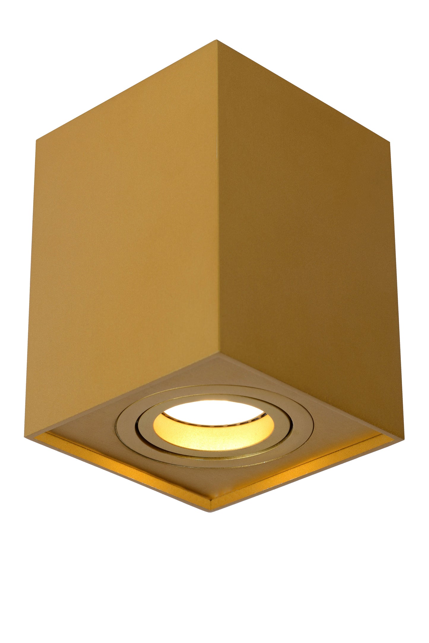 Lucide TUBE - Ceiling spotlight - 1xGU10 - Matt Gold / Brass