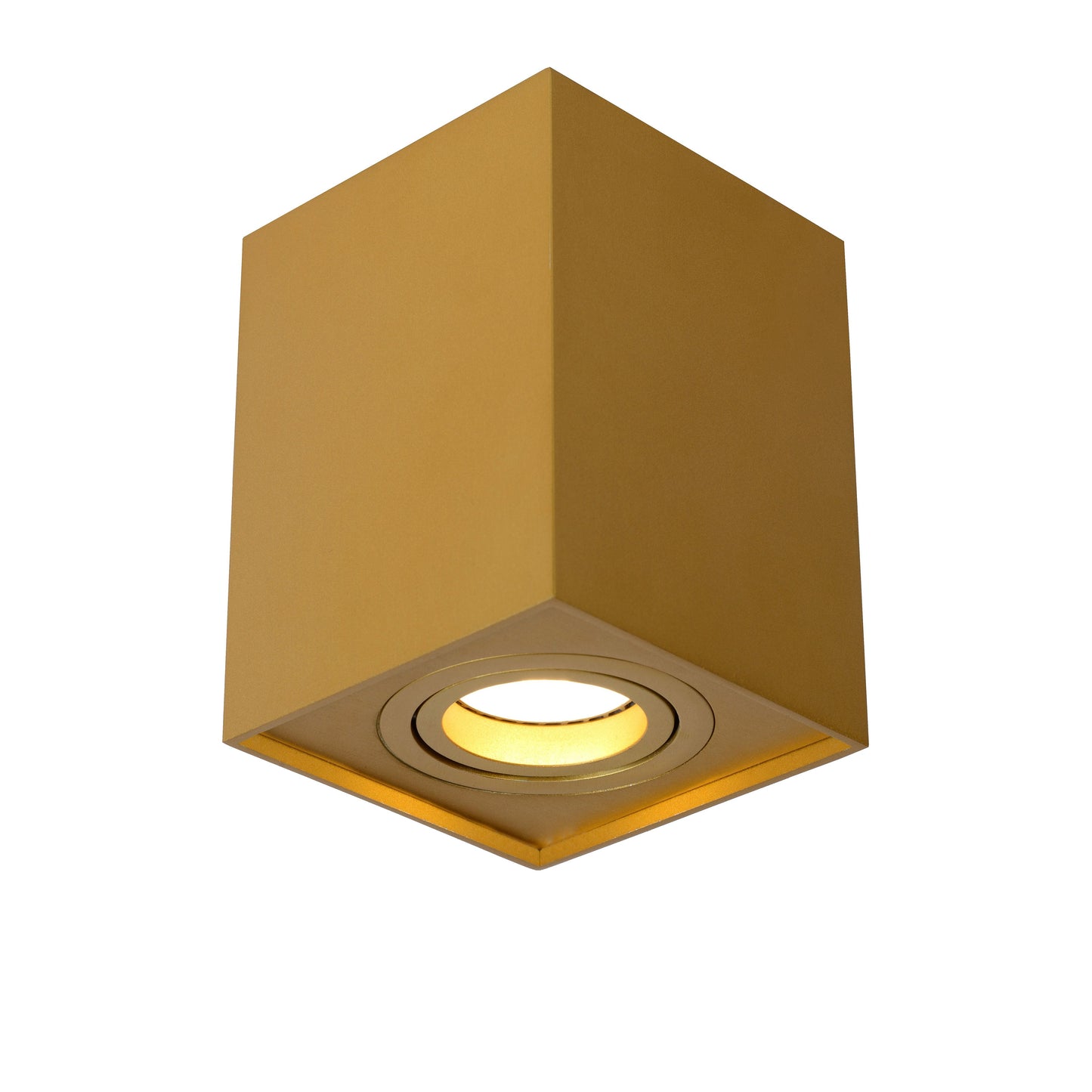 Lucide TUBE - Ceiling spotlight - 1xGU10 - Matt Gold / Brass