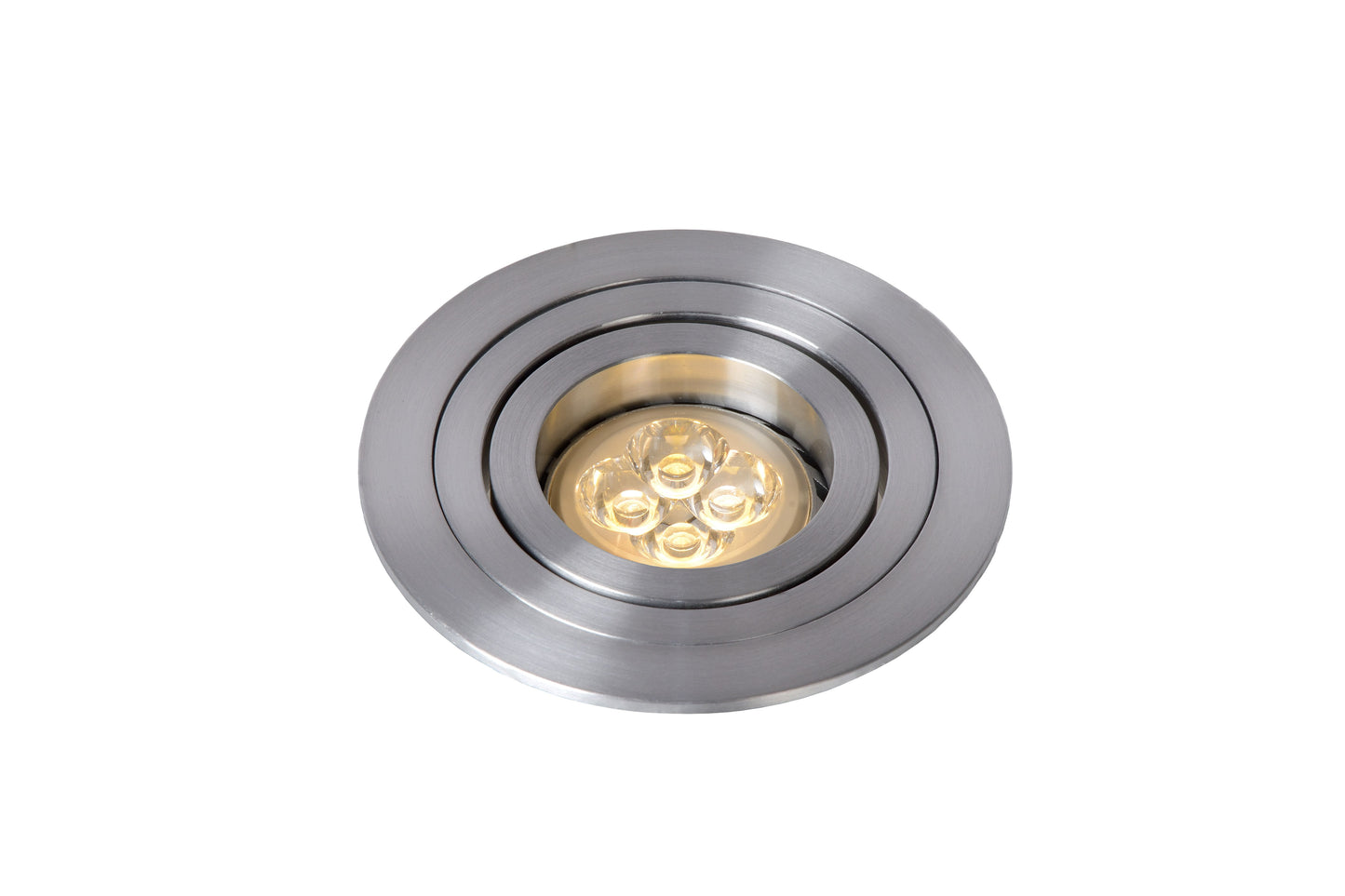 Lucide TUBE - Recessed spotlight - Ø 9,2 cm - 1xGU10 - Satin Chrome