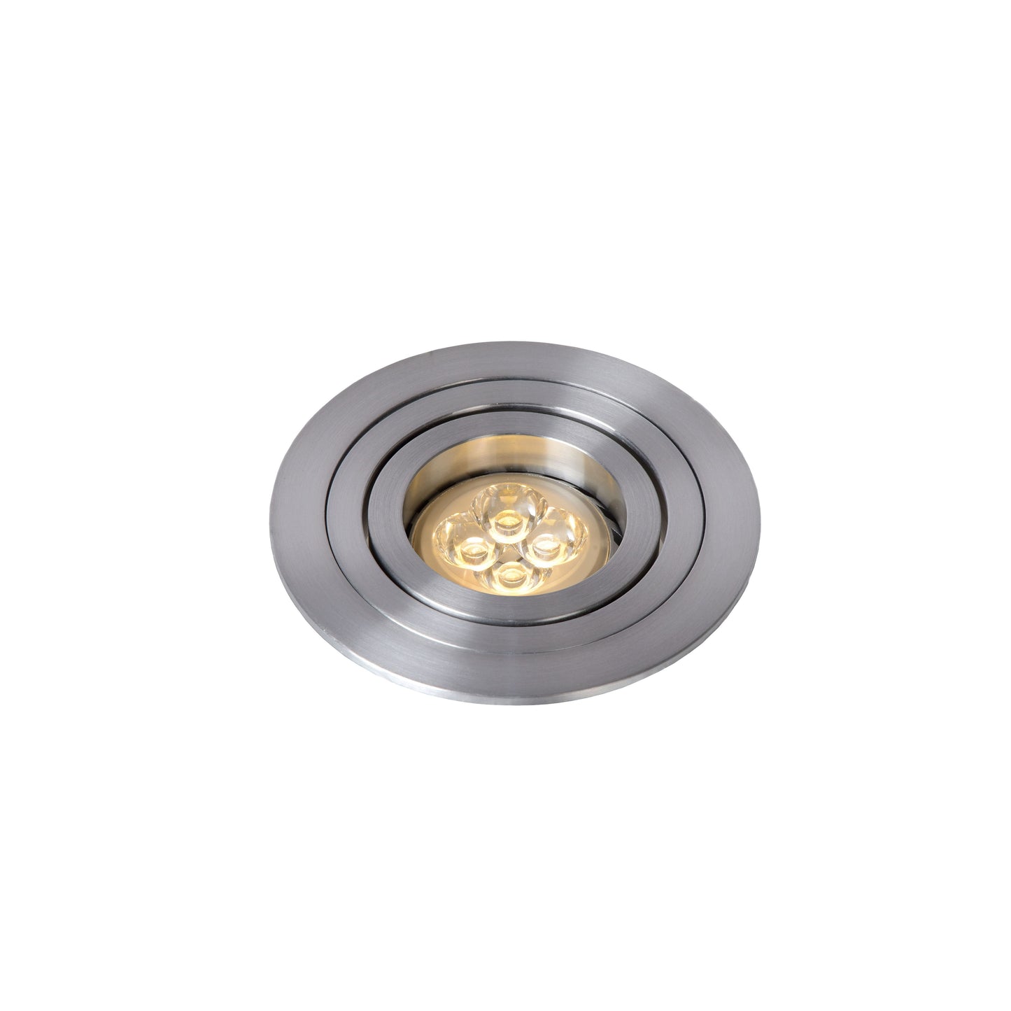 Lucide TUBE - Recessed spotlight - Ø 9,2 cm - 1xGU10 - Satin Chrome