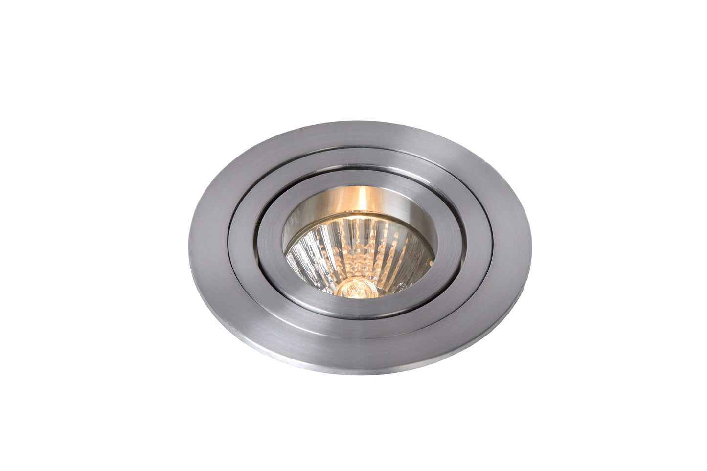 Lucide TUBE - Recessed spotlight - Ø 9,2 cm - 1xGU10 - Satin Chrome