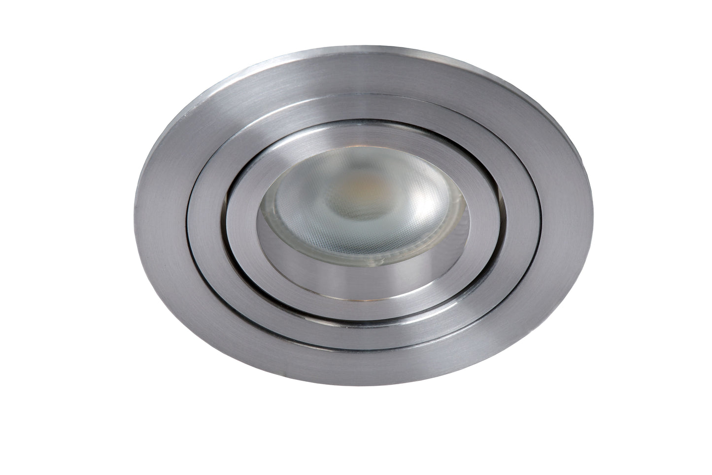 Lucide TUBE - Recessed spotlight - Ø 9,2 cm - 1xGU10 - Satin Chrome