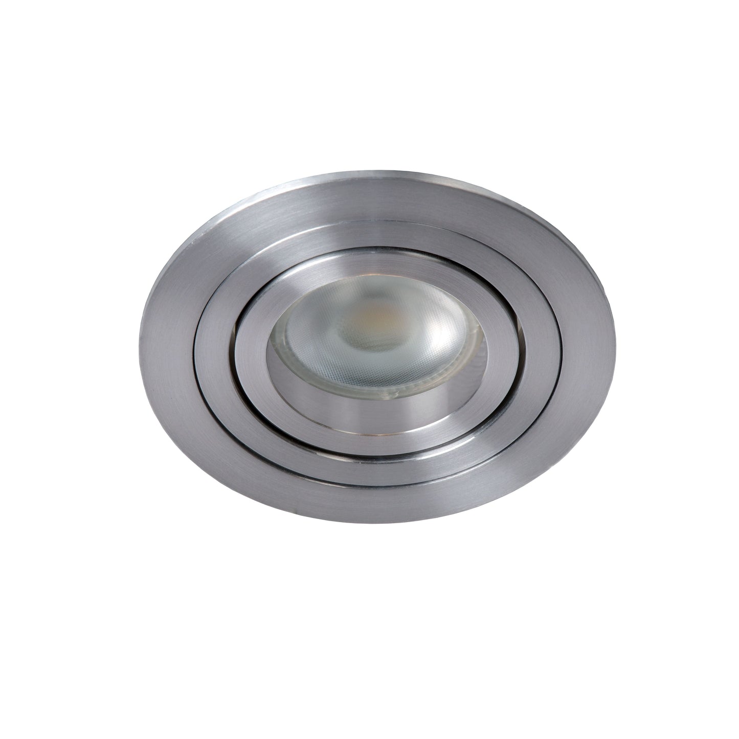 Lucide TUBE - Recessed spotlight - Ø 9,2 cm - 1xGU10 - Satin Chrome