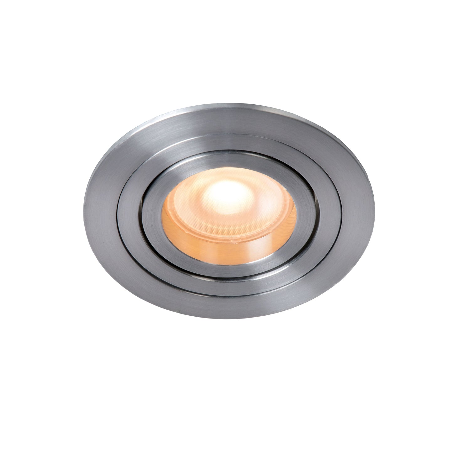 Lucide TUBE - Recessed spotlight - Ø 9,2 cm - 1xGU10 - Satin Chrome