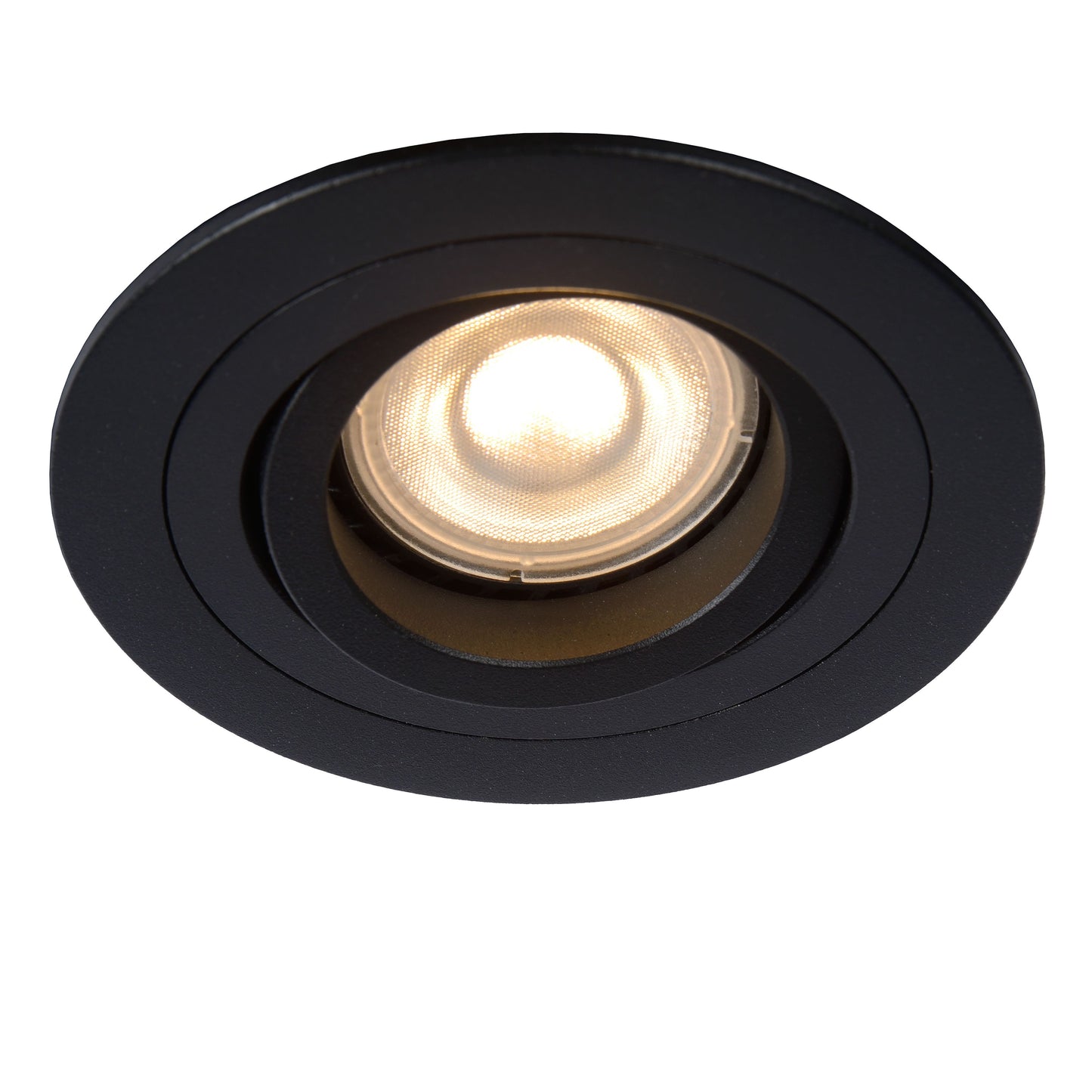 Lucide TUBE - Recessed spotlight - Ø 9,2 cm - 1xGU10 - Black