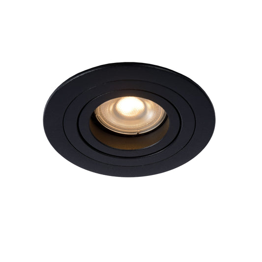 Lucide TUBE - Recessed spotlight - Ø 9,2 cm - 1xGU10 - Black