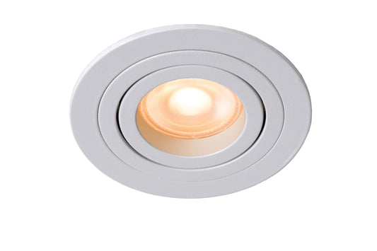 Lucide TUBE - Recessed spotlight - Ø 9,2 cm - 1xGU10 - White