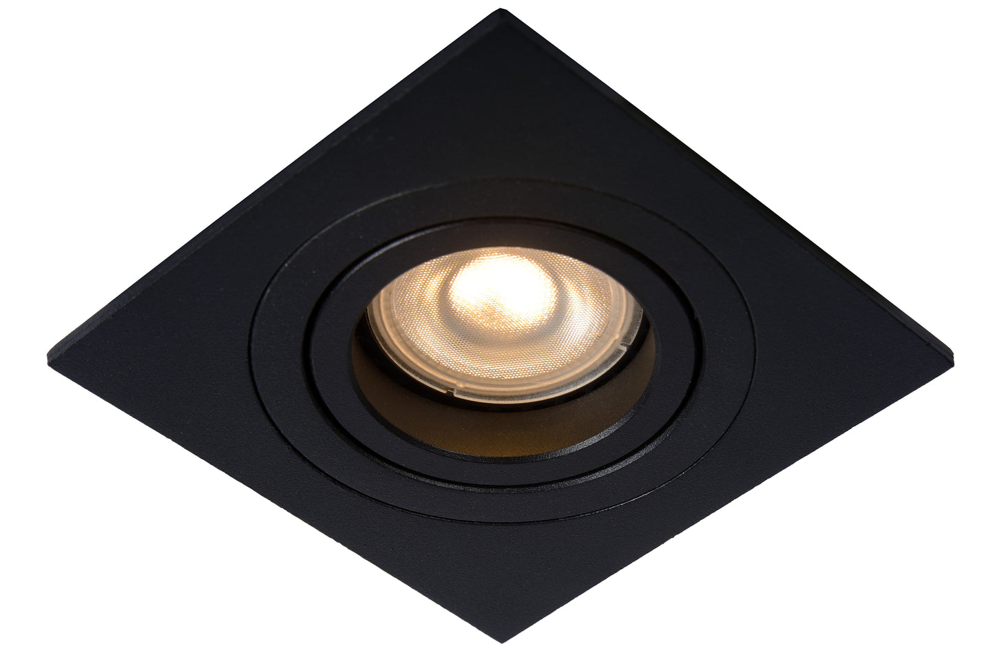 Lucide TUBE - Recessed spotlight - 1xGU10 - Black