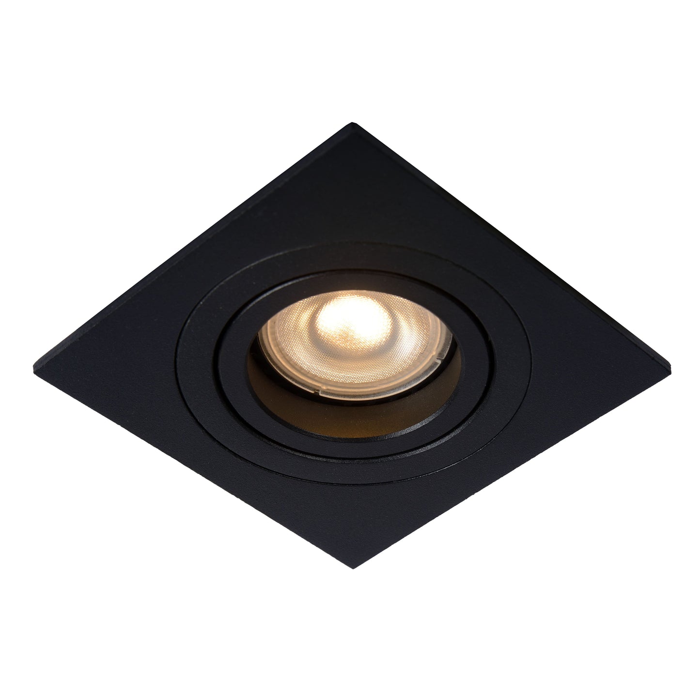 Lucide TUBE - Recessed spotlight - 1xGU10 - Black